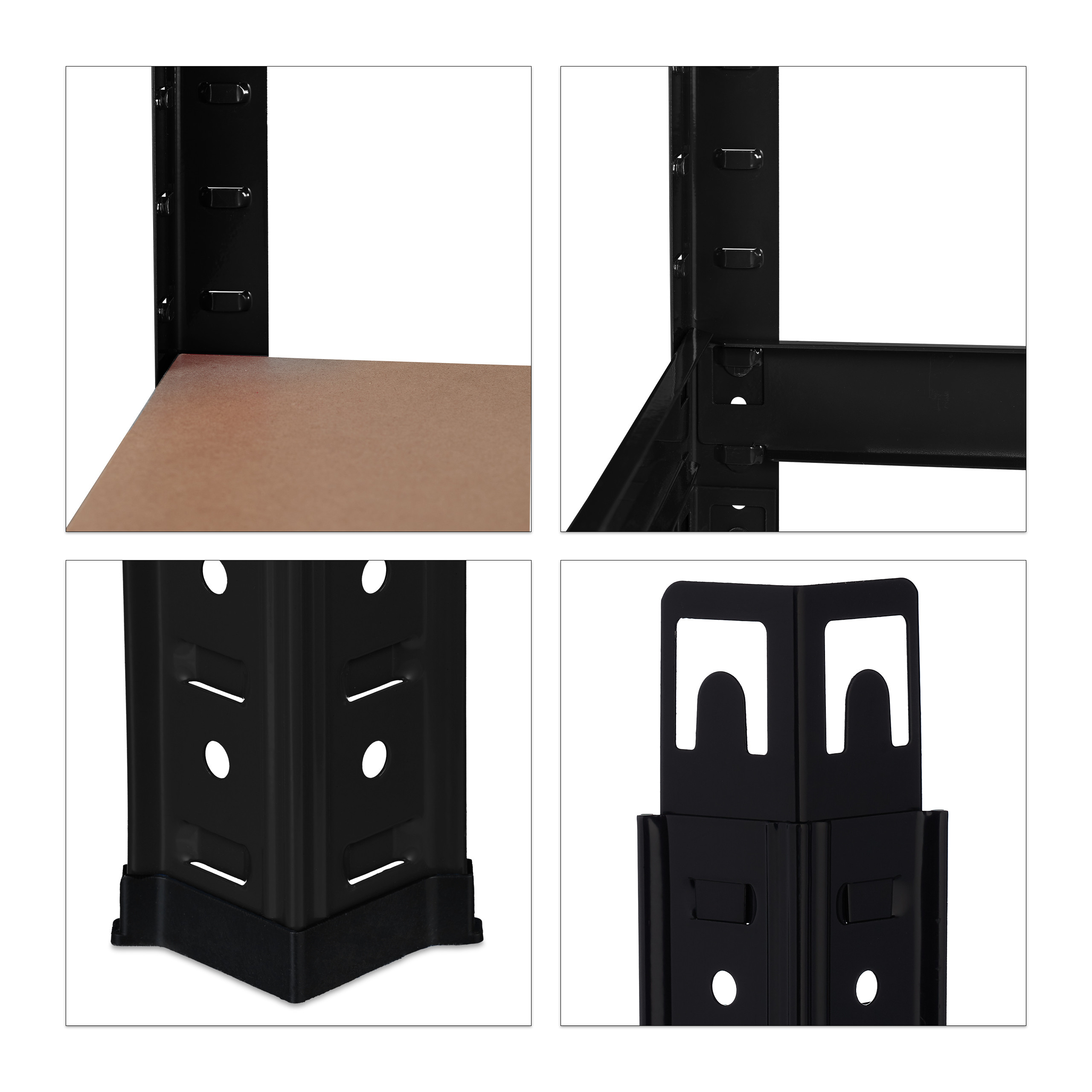 Schwerlastregal schwarz Kellerregal Garagenregal Regalsystem Regal