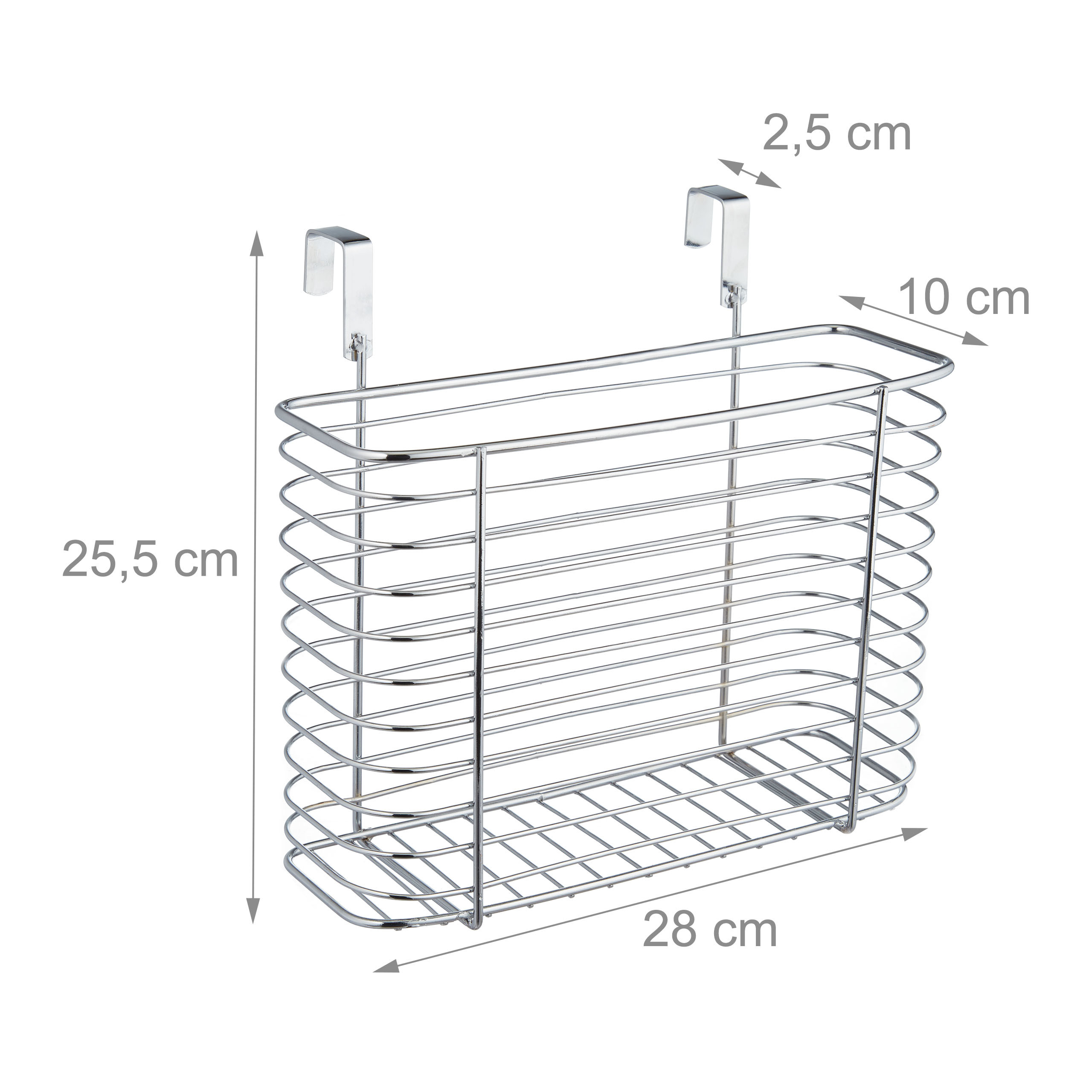 Einhängekorb für Schranktür Schrankkorb Hängeabfalleimer Türorganizer