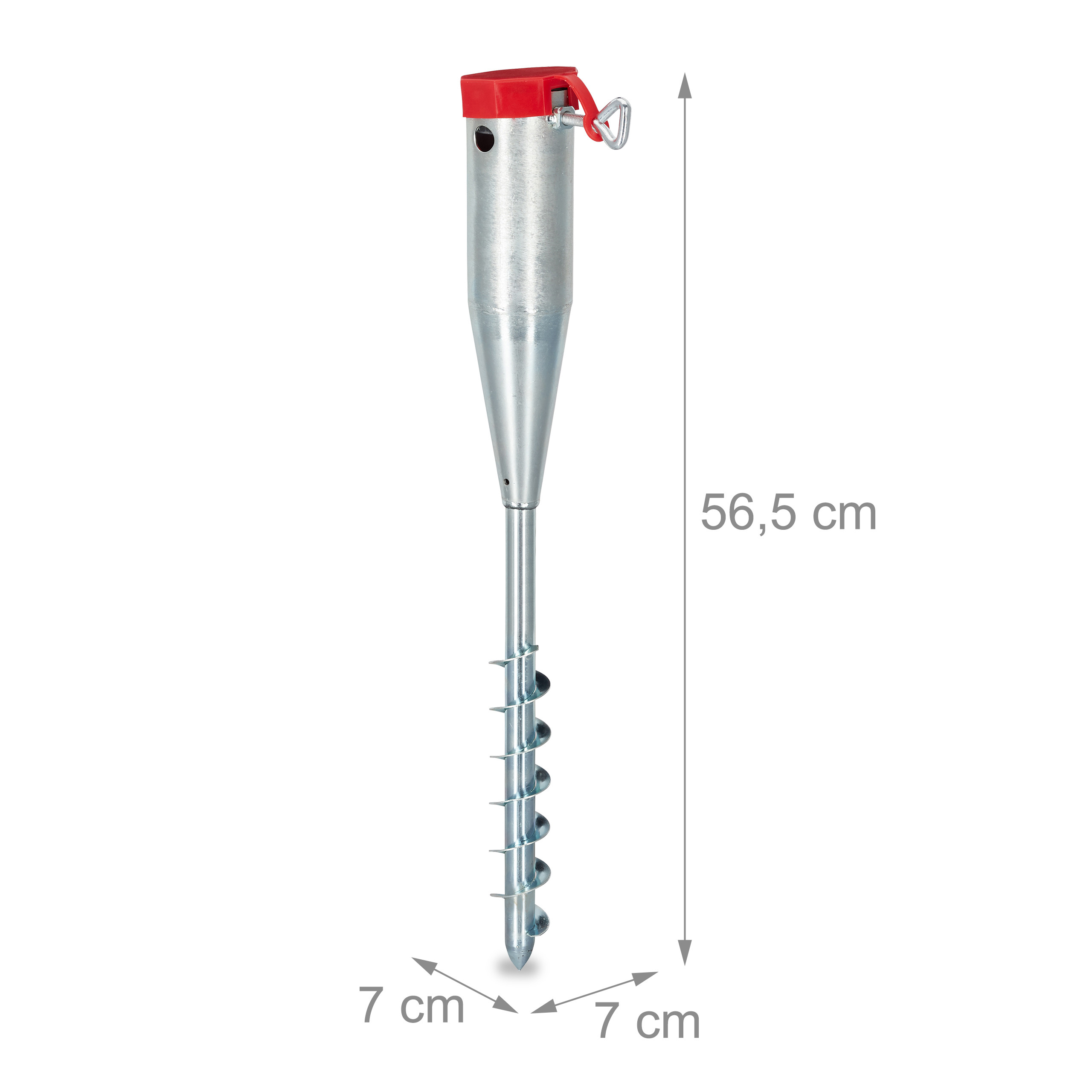4 x Bodenhülse Sonnenschirm, 25 - 55 mm Rasendorn, Sonnenschirmhalter