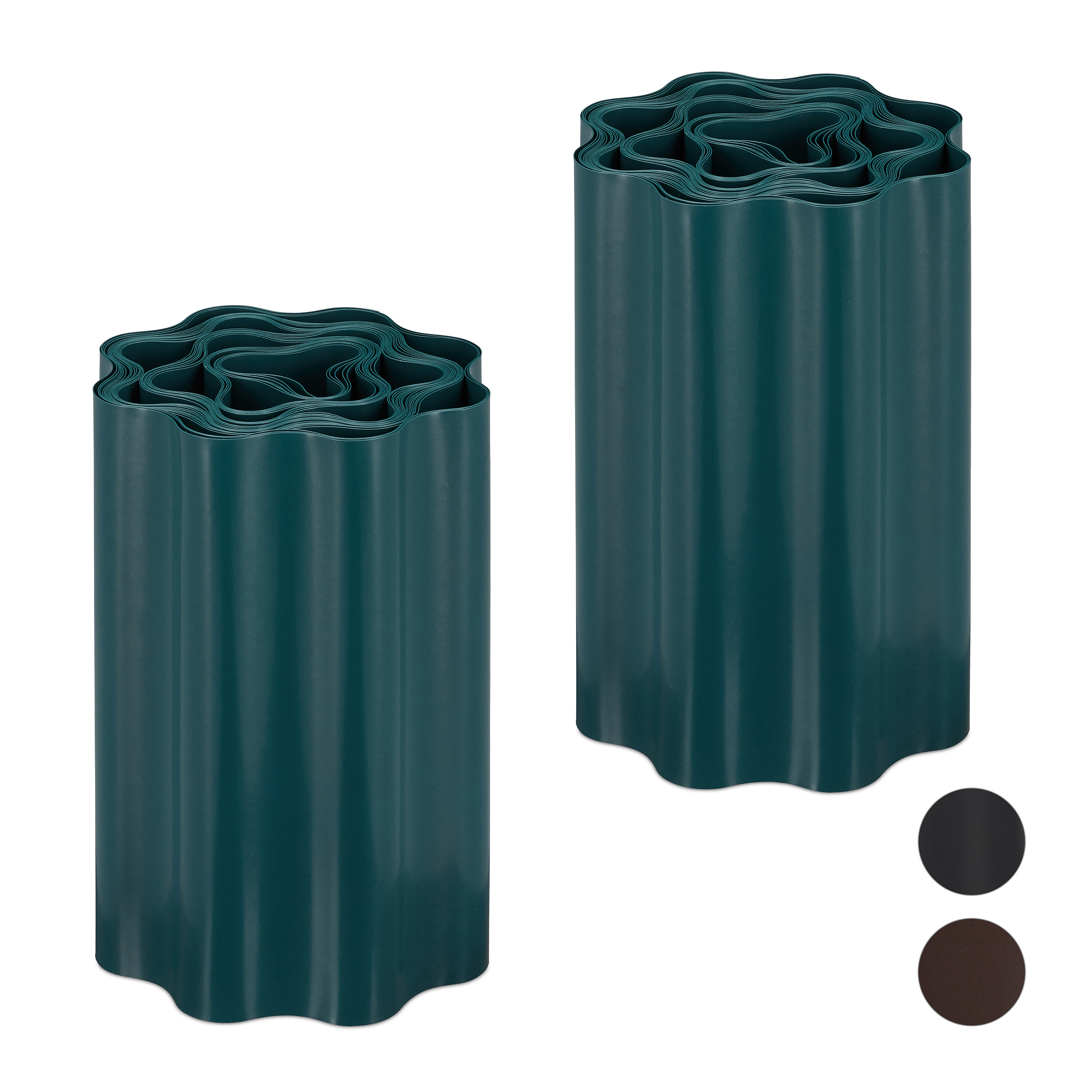 2 x Rasenkante grün, Beetbegrenzung Rasenbegrenzung Beetumrandung