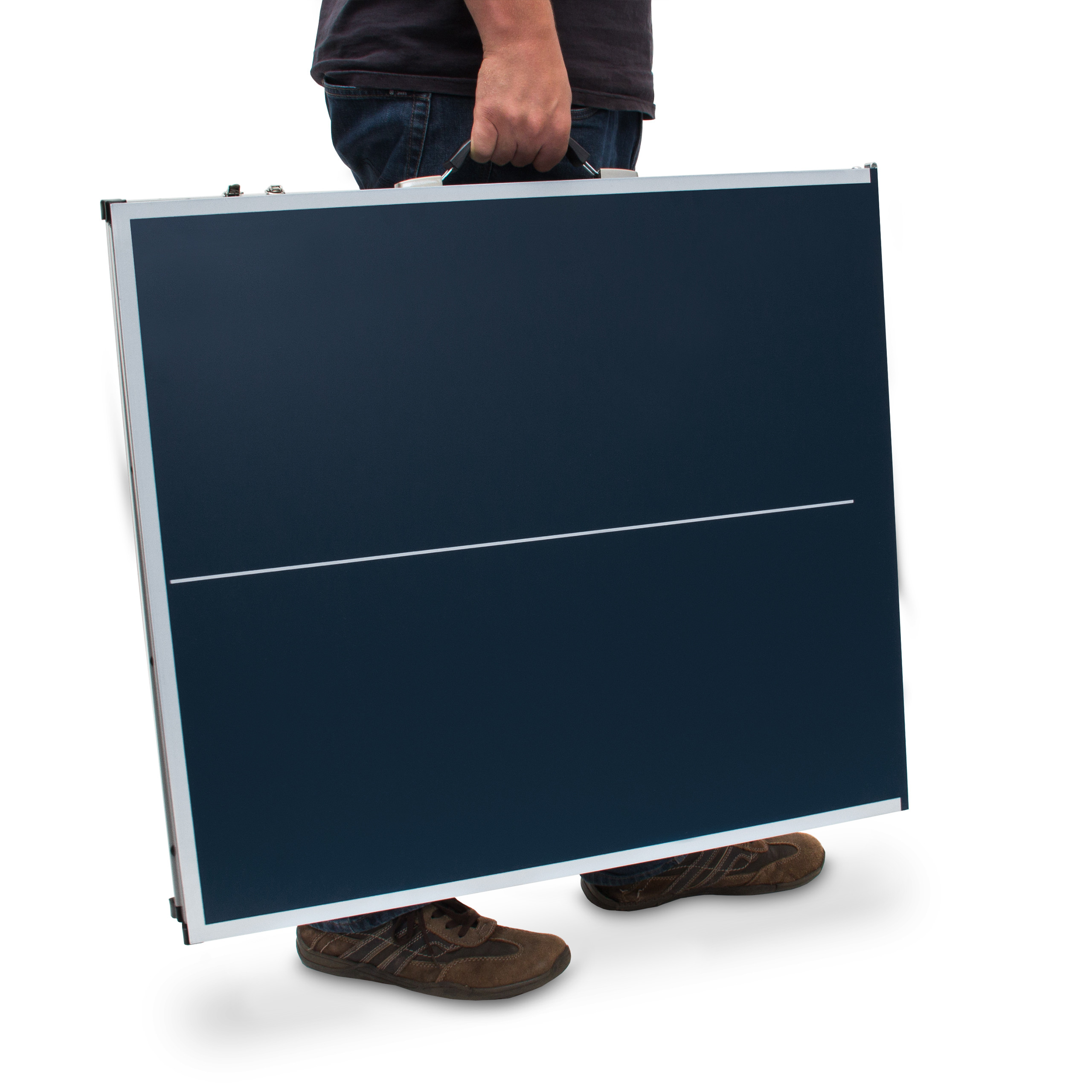 Tischtennisplatte klappbar Koffertisch Midi Tischtennistisch Netz Bälle