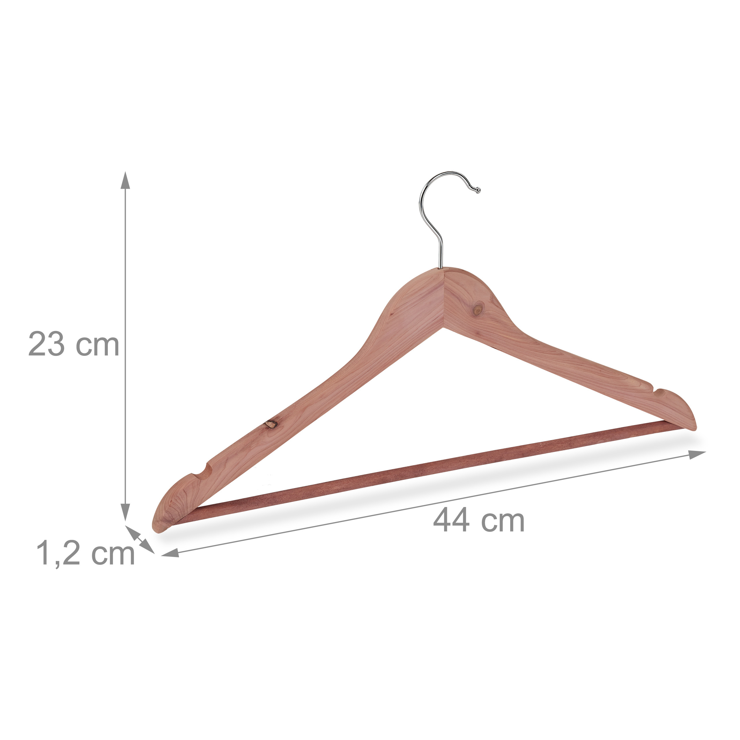 Zedernholz Kleiderbügel 6 Stück Bügel Hemdenbügel Holz Garderobenbügel