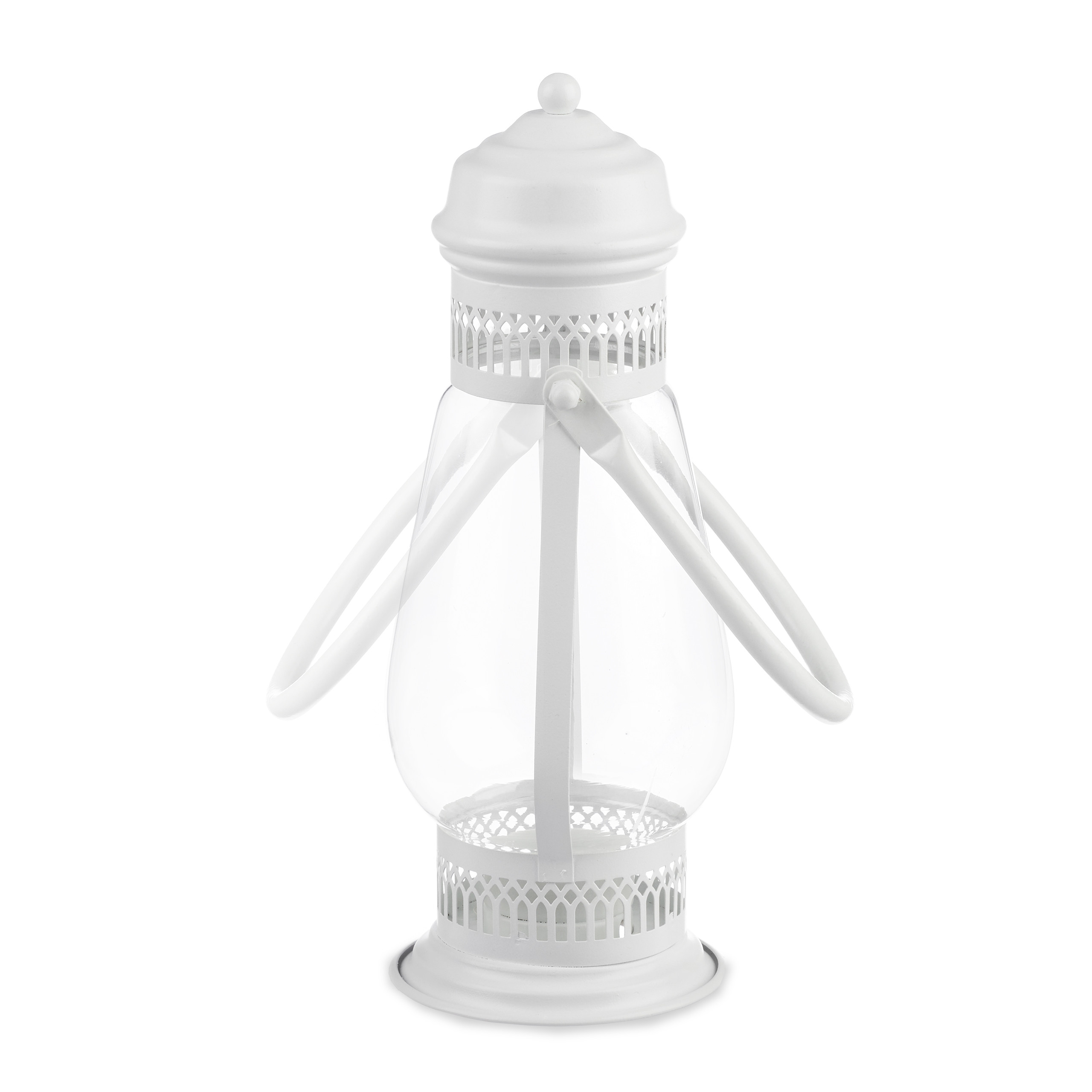 Laterne Dekolaterne Tischlaterne Kerzenlaterne Standlaterne weiß Glas