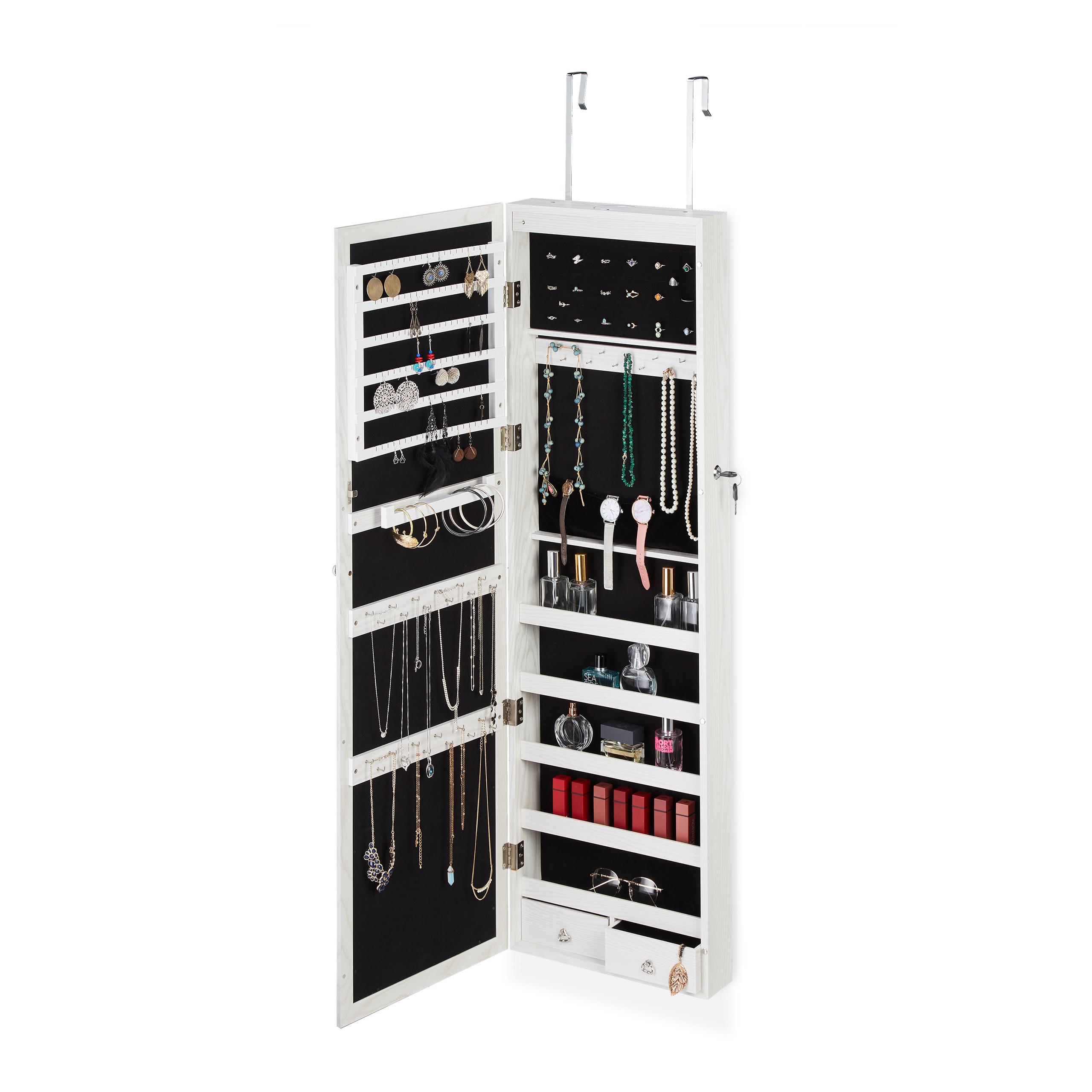 Schmuckschrank Türspiegel Schmuckspiegel Schmuck Spiegelschrank hängend