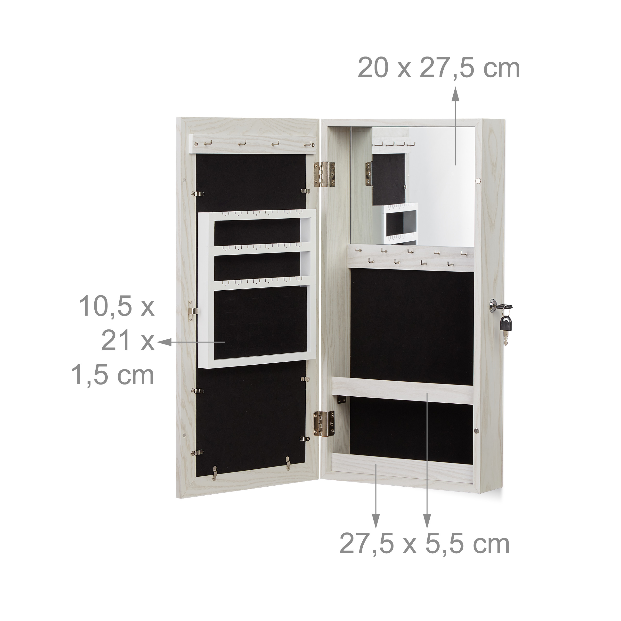 Schmuckschrank Hängend Schmuckaufbewahrung Schmuckschränkchen