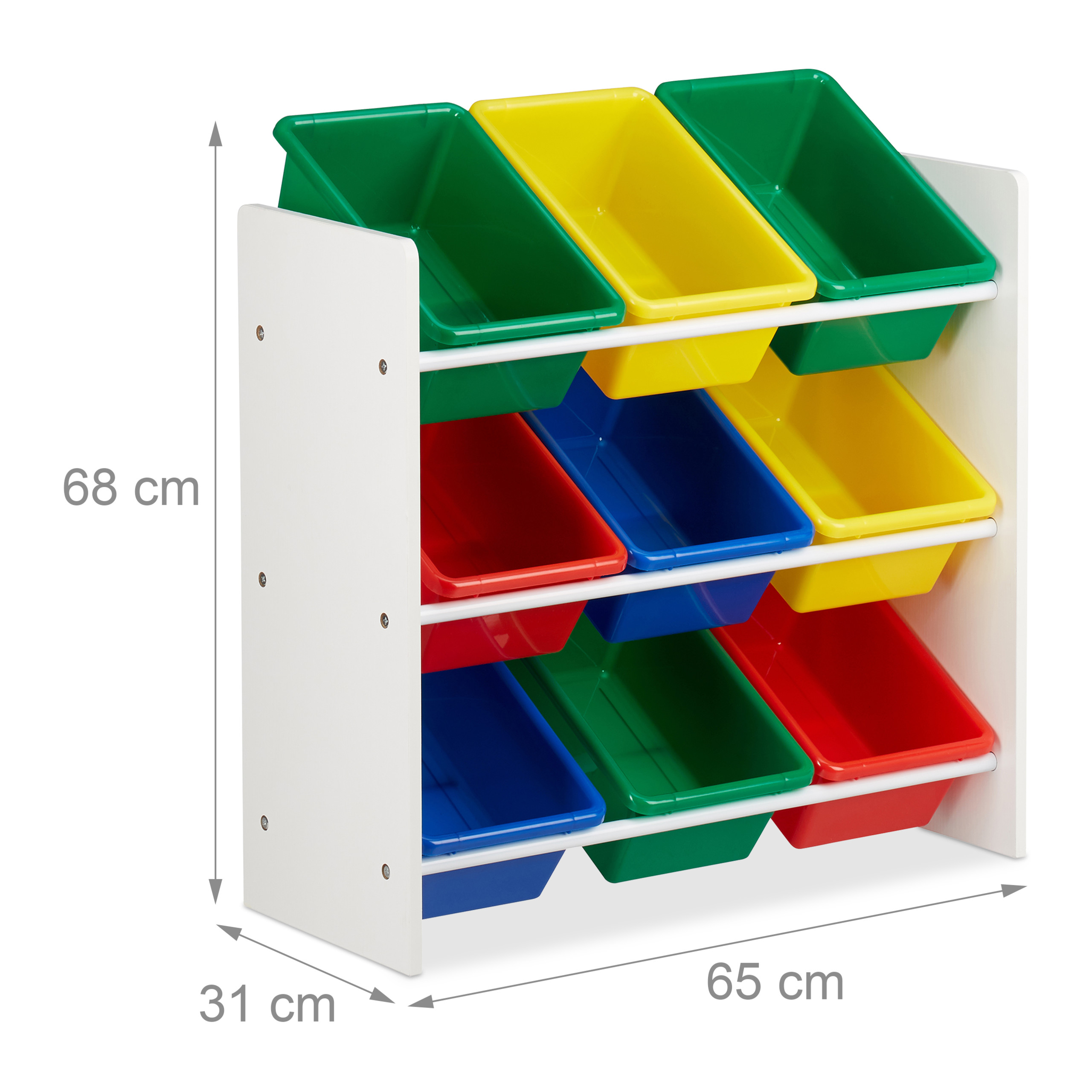 Estantería infantil, Estantería juguetes, Cajas almacenaje juguetes