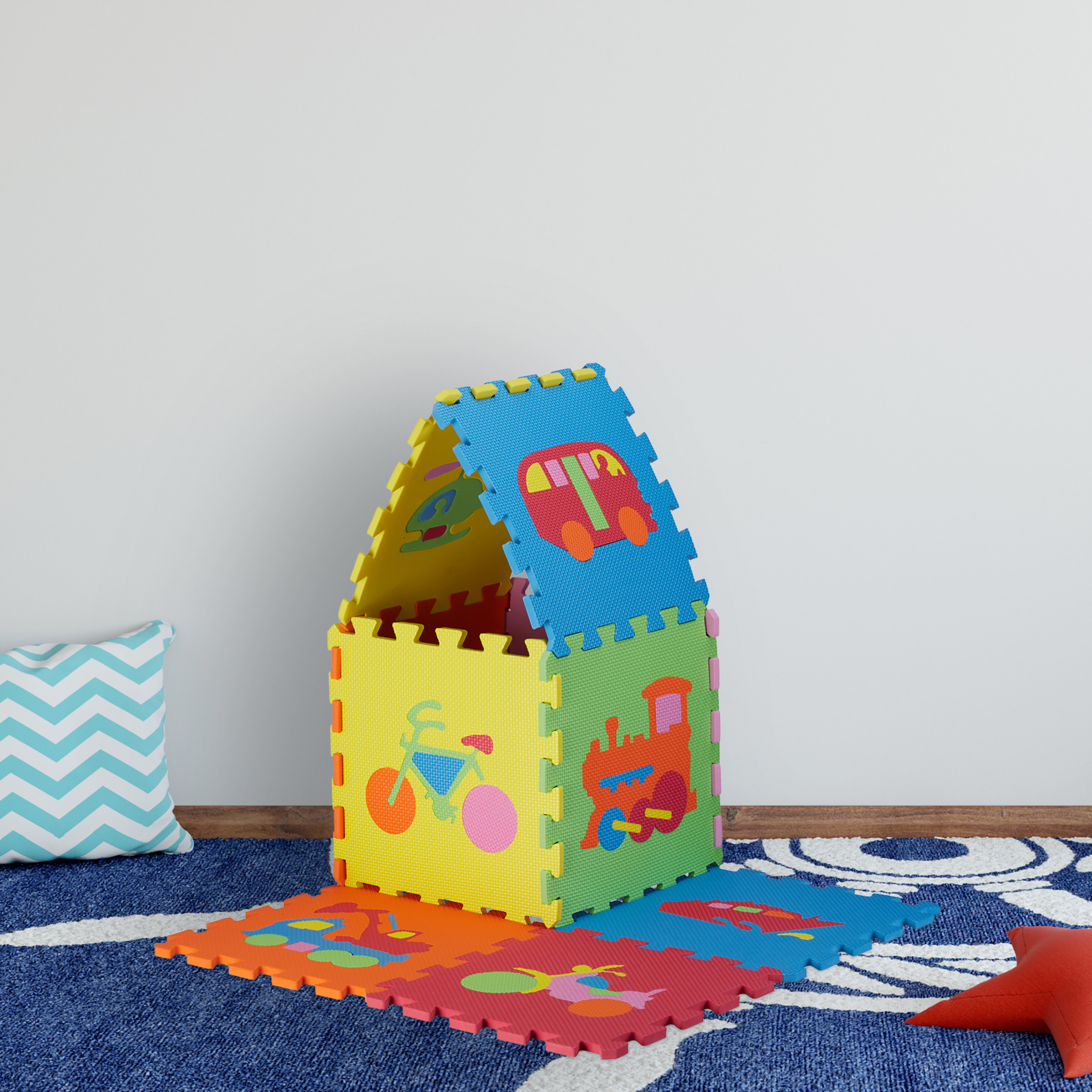 Puzzle Spielmatte, Kindermatte, Puzzleteppich, Kinderspielteppich