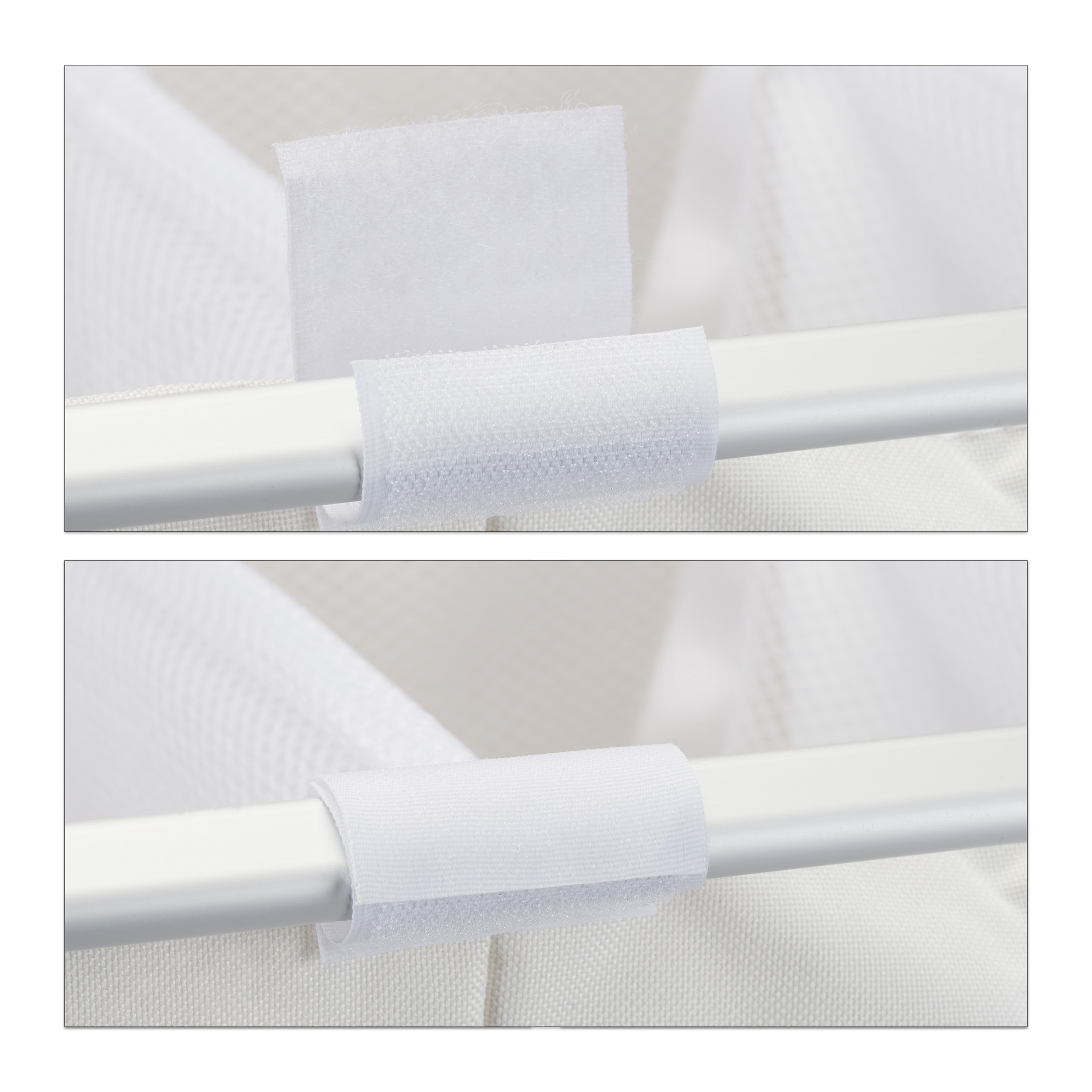 3er Wäschesortierer 90L X-Gestell Sammler Wäschesack Wäschetrenner