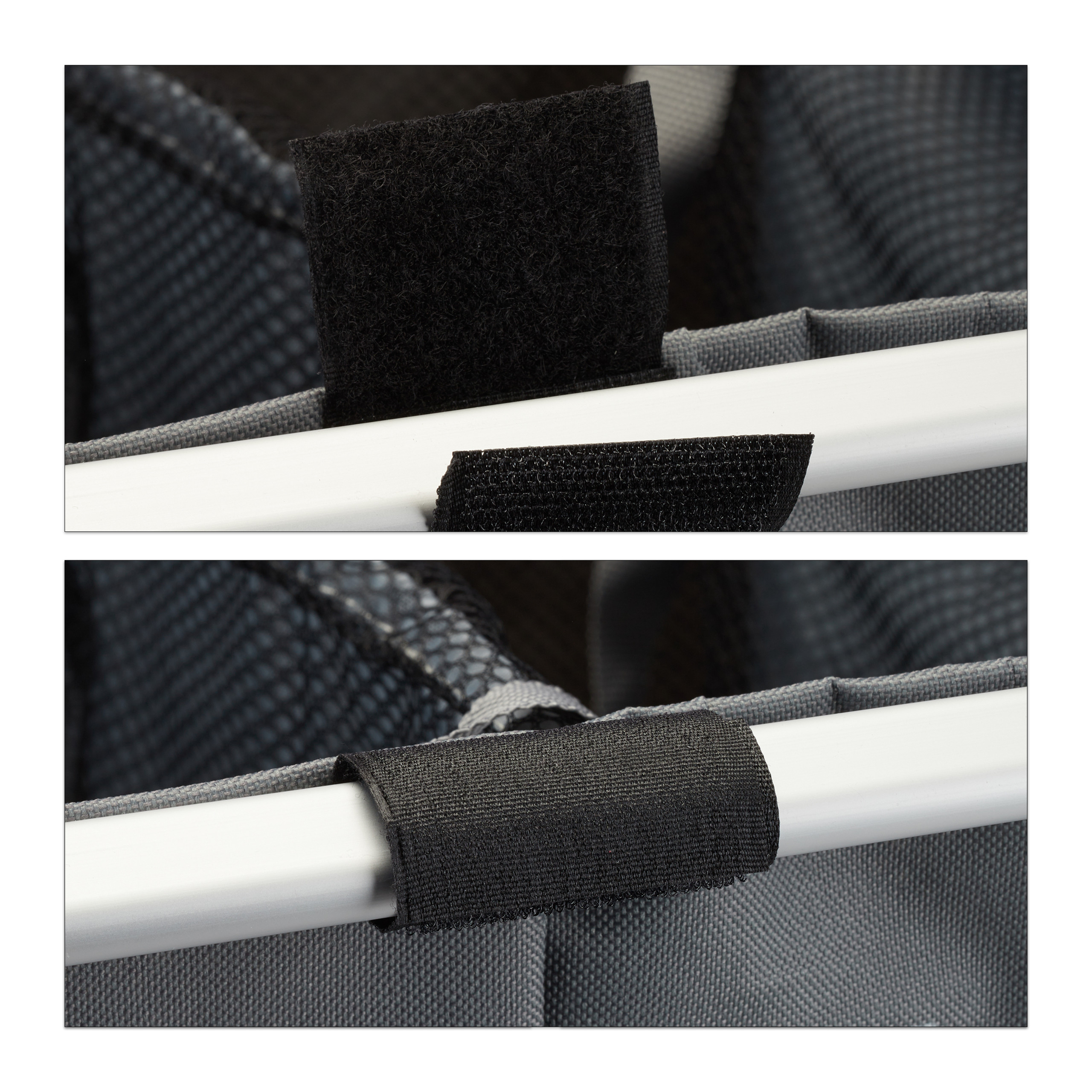 3er Wäschesortierer 90L X-Gestell Sammler Wäschesack Wäschetrenner