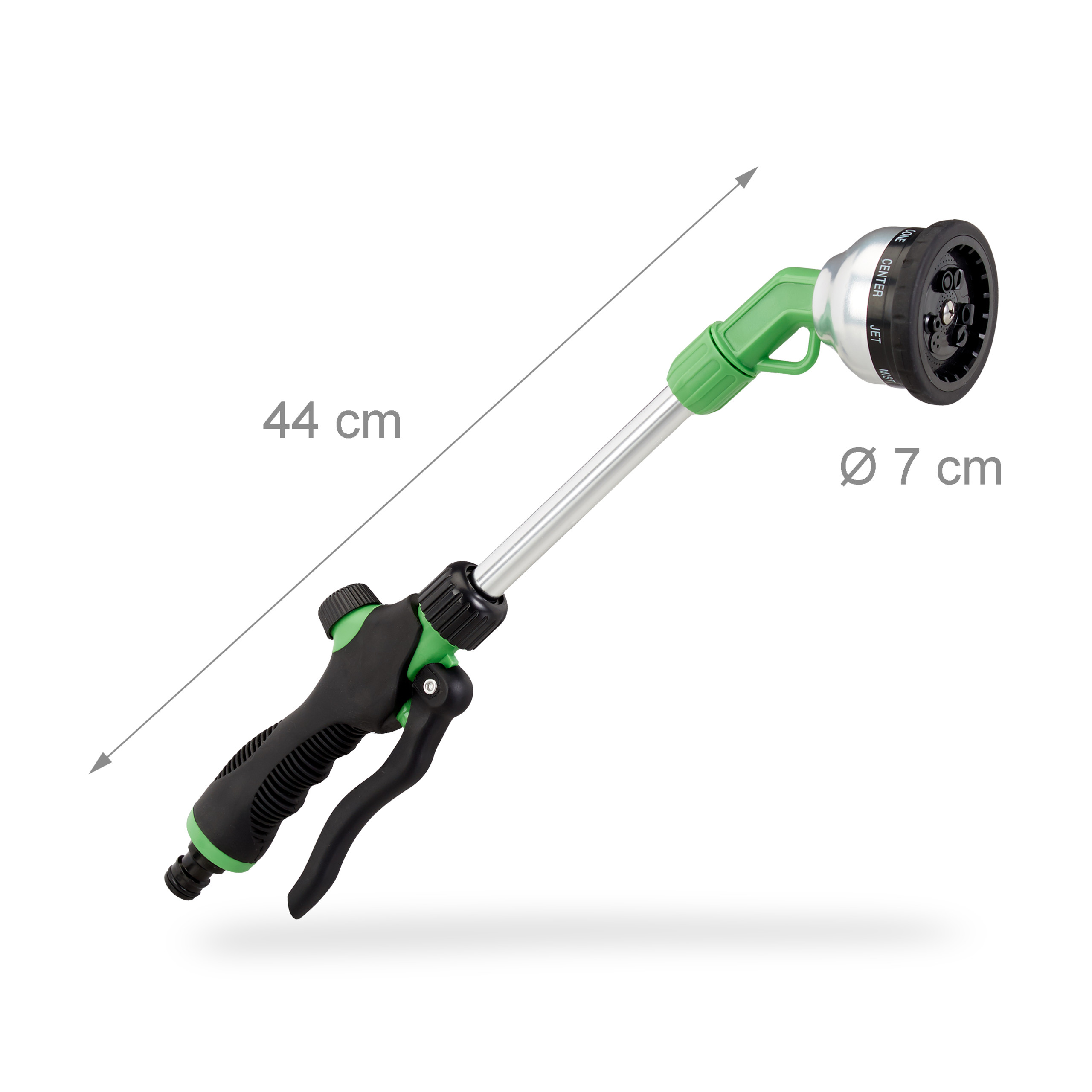 Brausekopf Garten Gießstab Premium, Gartenbrause Profi, Gießkopf 1/2", Brausekopf Garten
