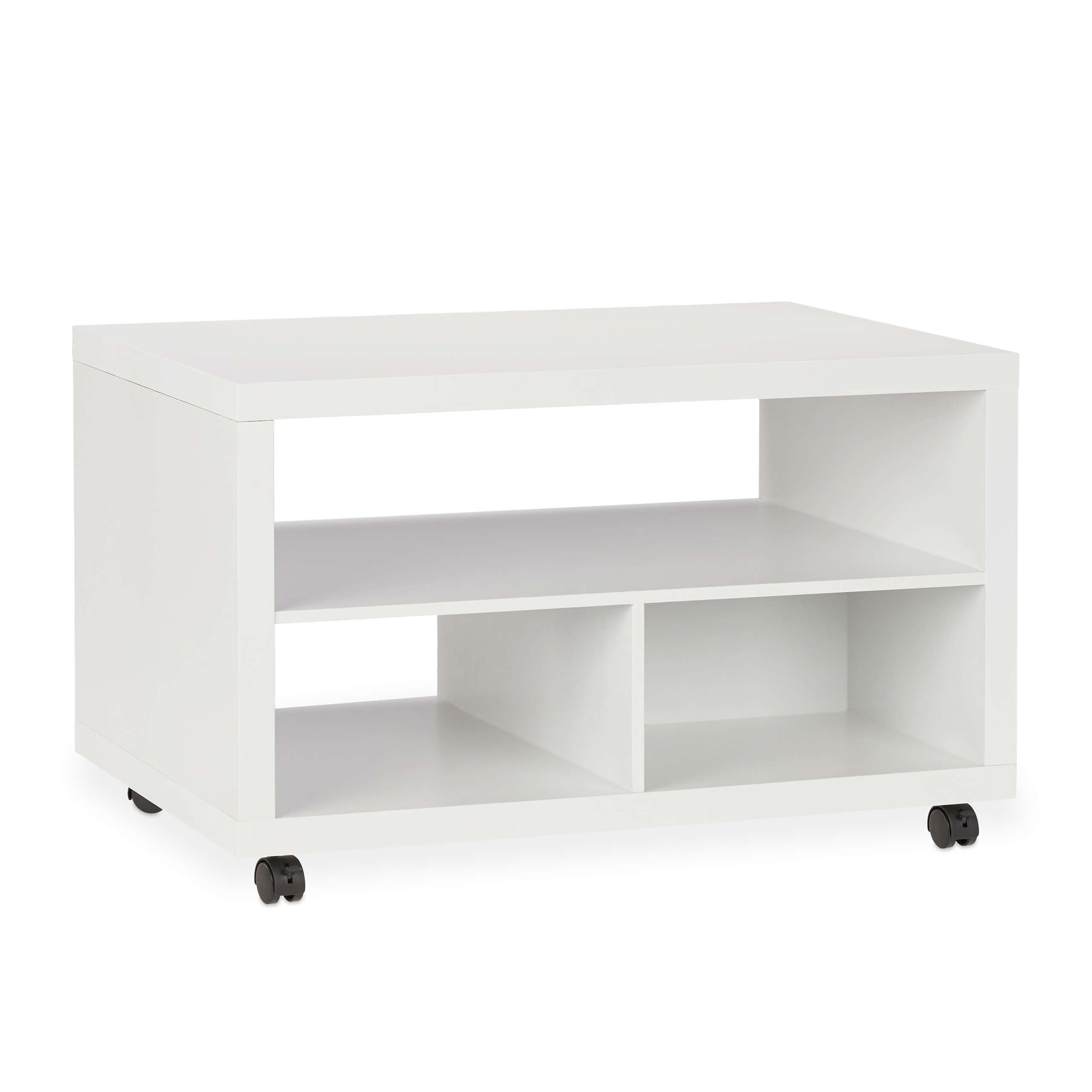 Mueble TV ruedas, Mesa TV blanca, Mesa televisión, Mesa auxiliar, Mesa