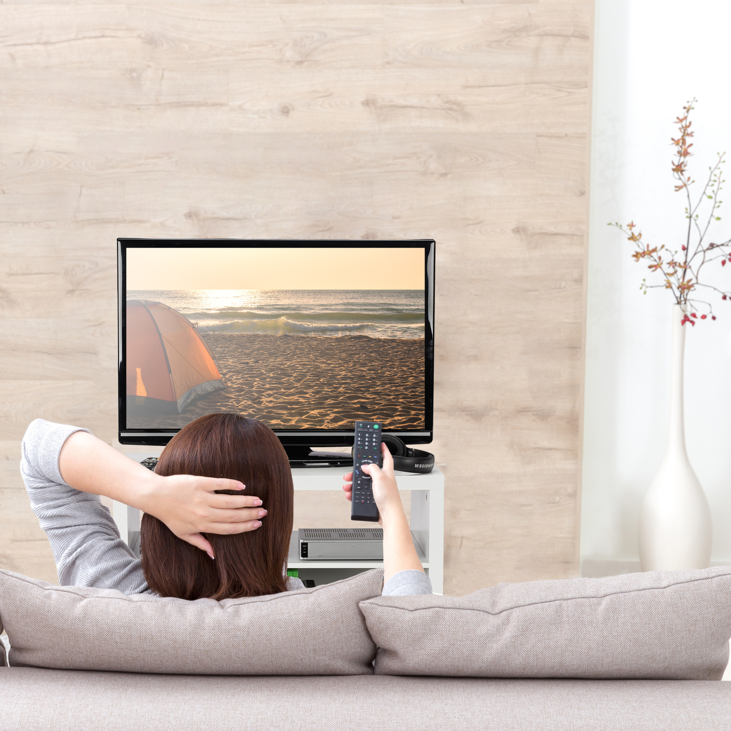 Mueble TV ruedas, Mesa TV blanca, Mesa televisión, Mesa auxiliar, Mesa