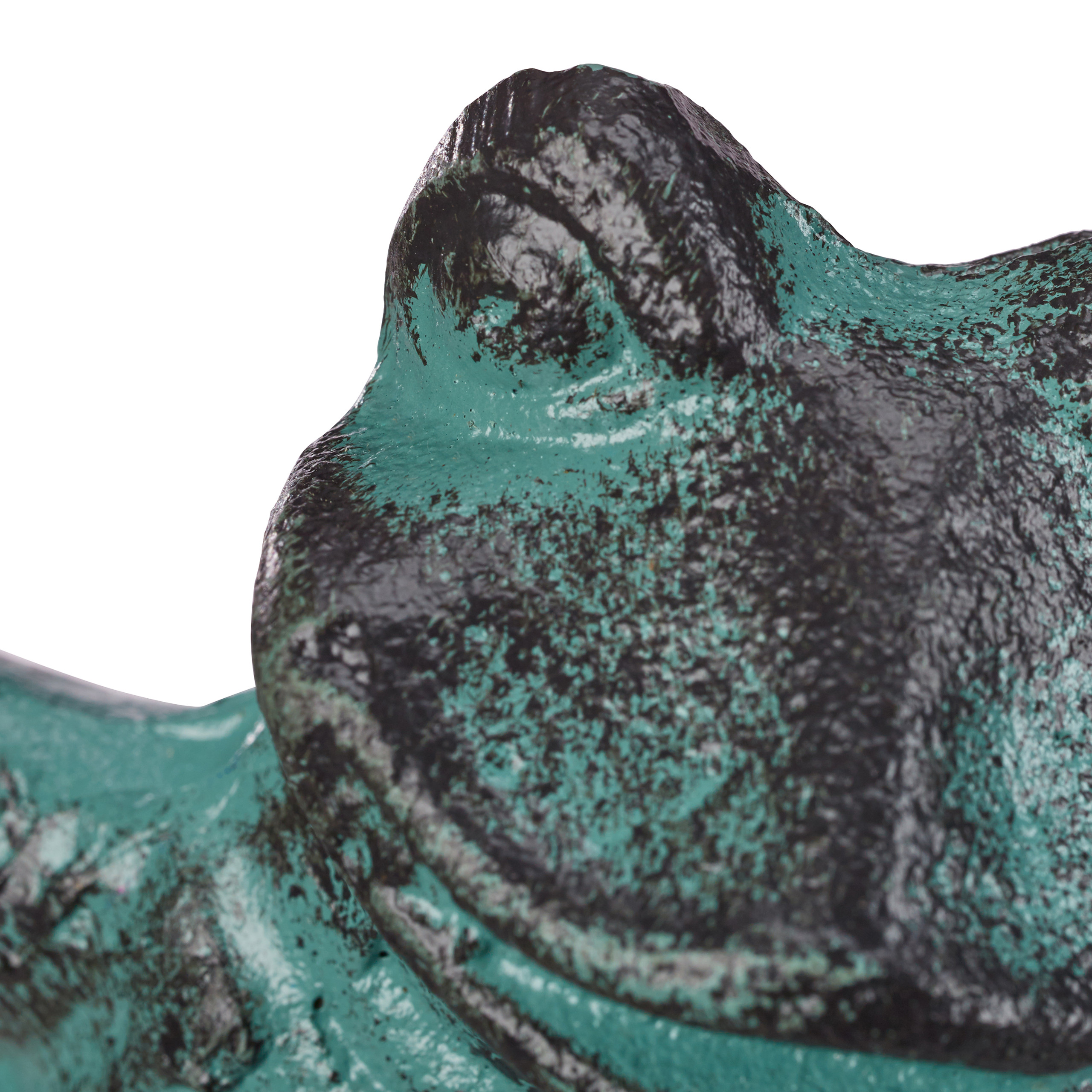 Gartenfigur Frosch Dekofrosch grün Dekofigur Terrassen Dekoration