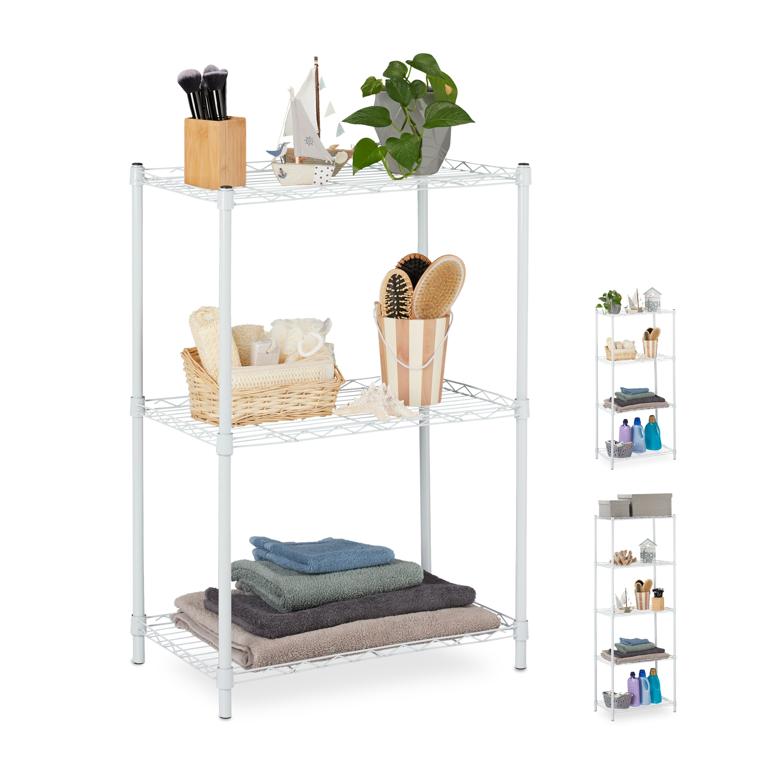 Metal Zapatero Blanco 121 x 56 x 35 cm Despensa o Ba/ño Relaxdays Estanter/ía Met/álica para Cocina Uso Universal