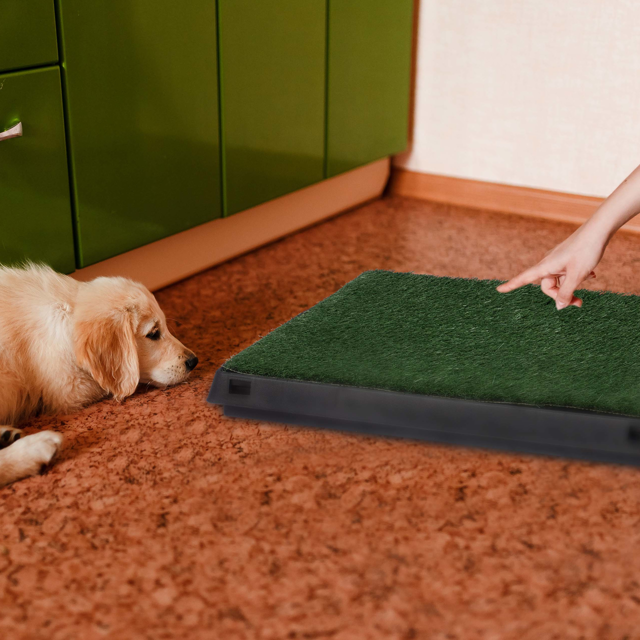 Dog Toilet Grass Mat Indoor Litter Tray Puppy Training Pad Potty