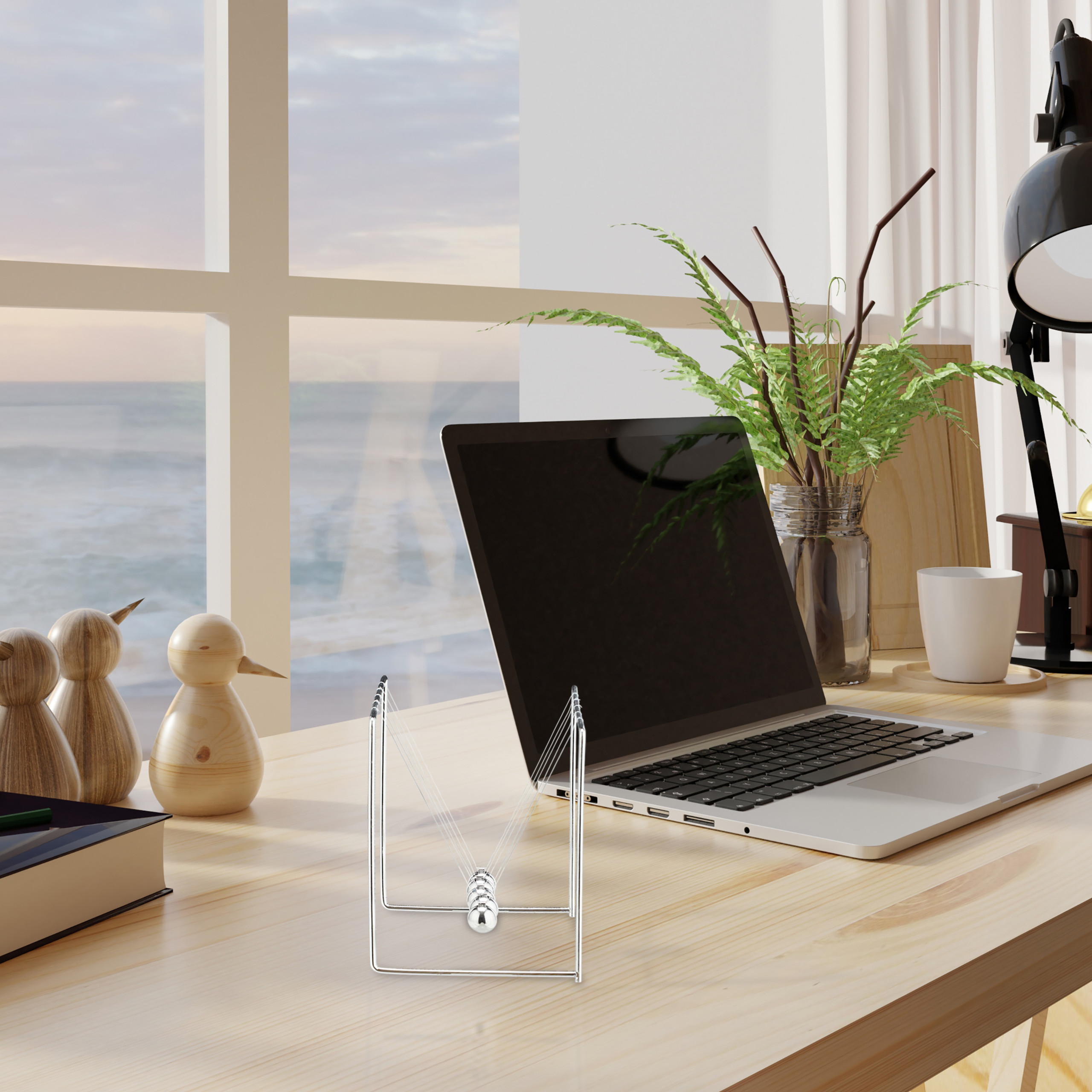 Kugelstoßpendel Newtonpendel Balance Ball Spielzeug für Büro Desktop Haus