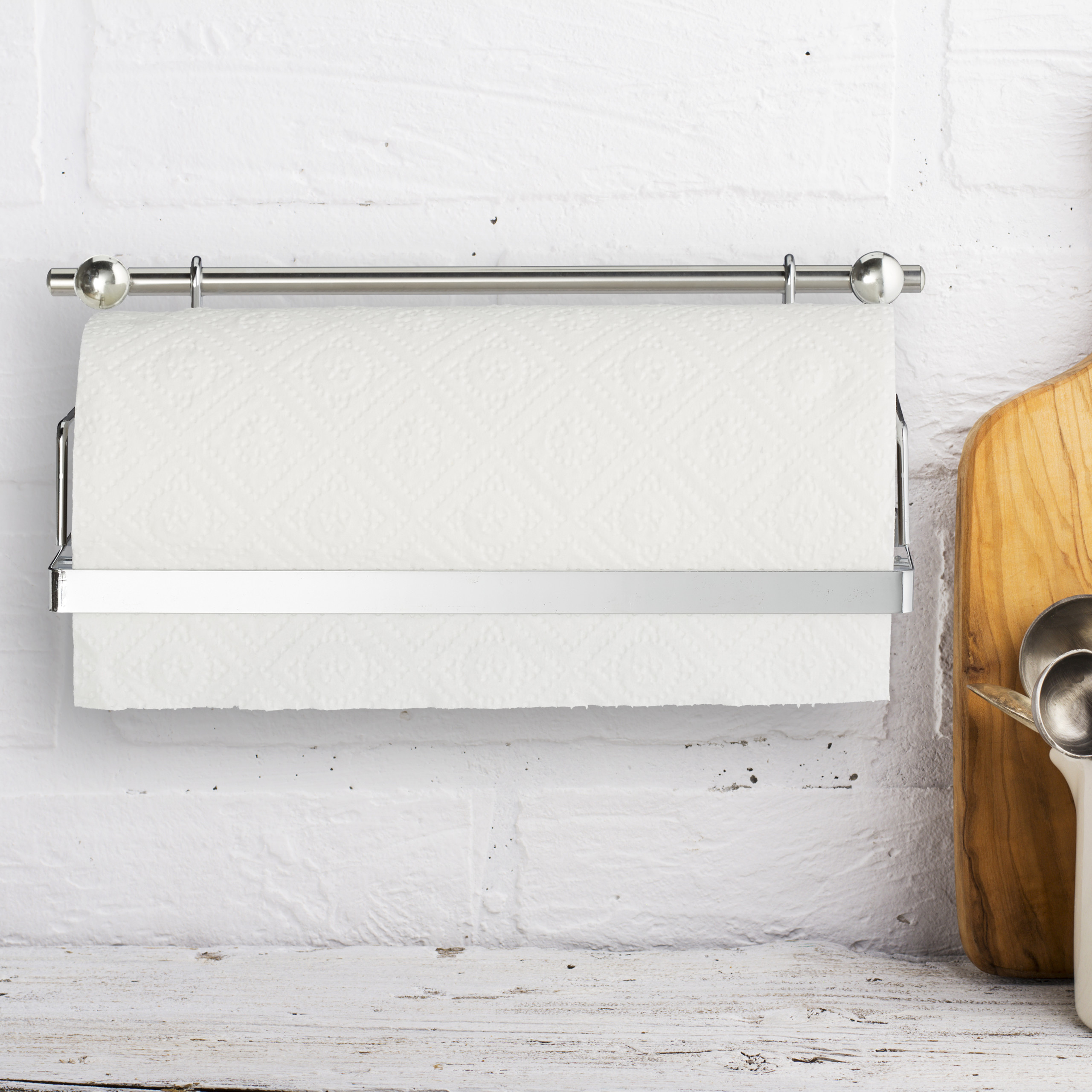 4 x Küchenutensilienhalter Küchenrollenhalter Hängeleisten Haken