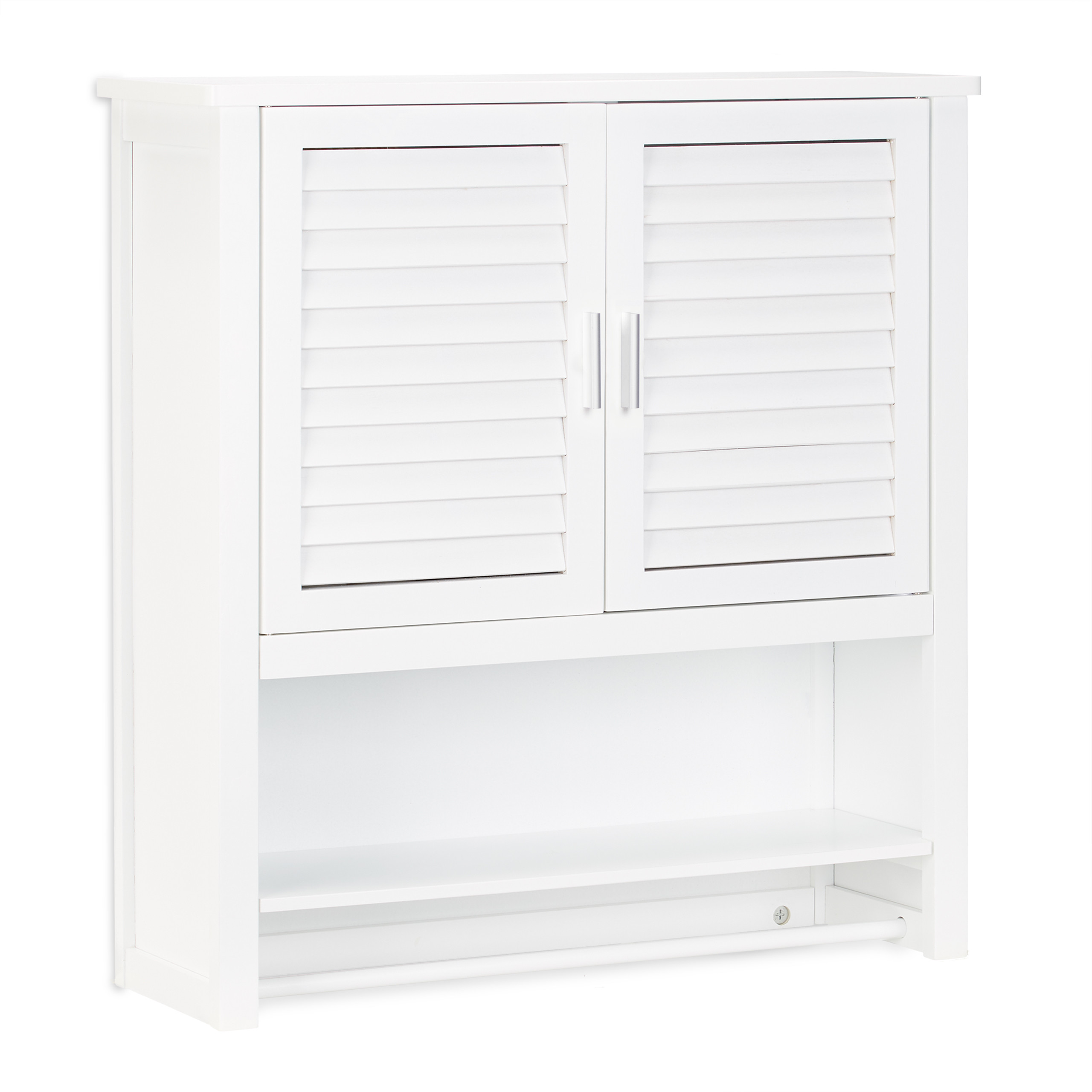Hängeschrank Bad Schrank Badezimmerschrank Bambus Oberschrank Badschrank Ablage