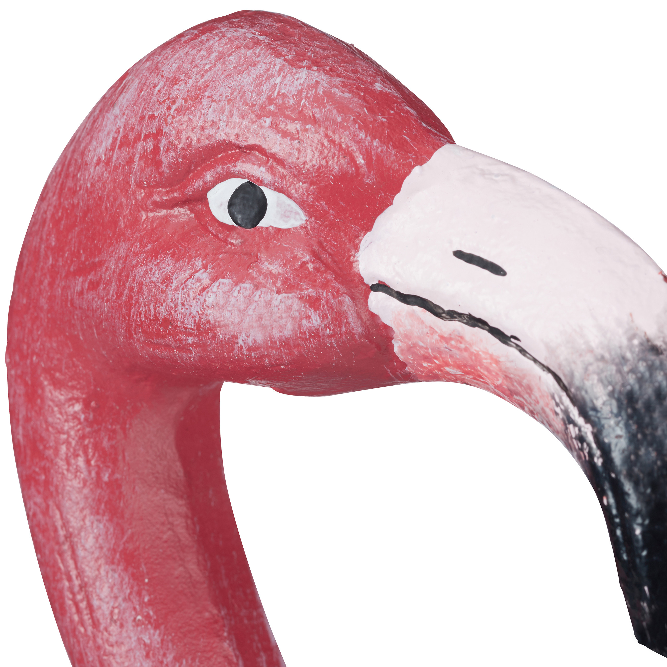 Dekofigur Flamingo Metallfigur Garten pink Gartendeko Metall Gartenfigur groß