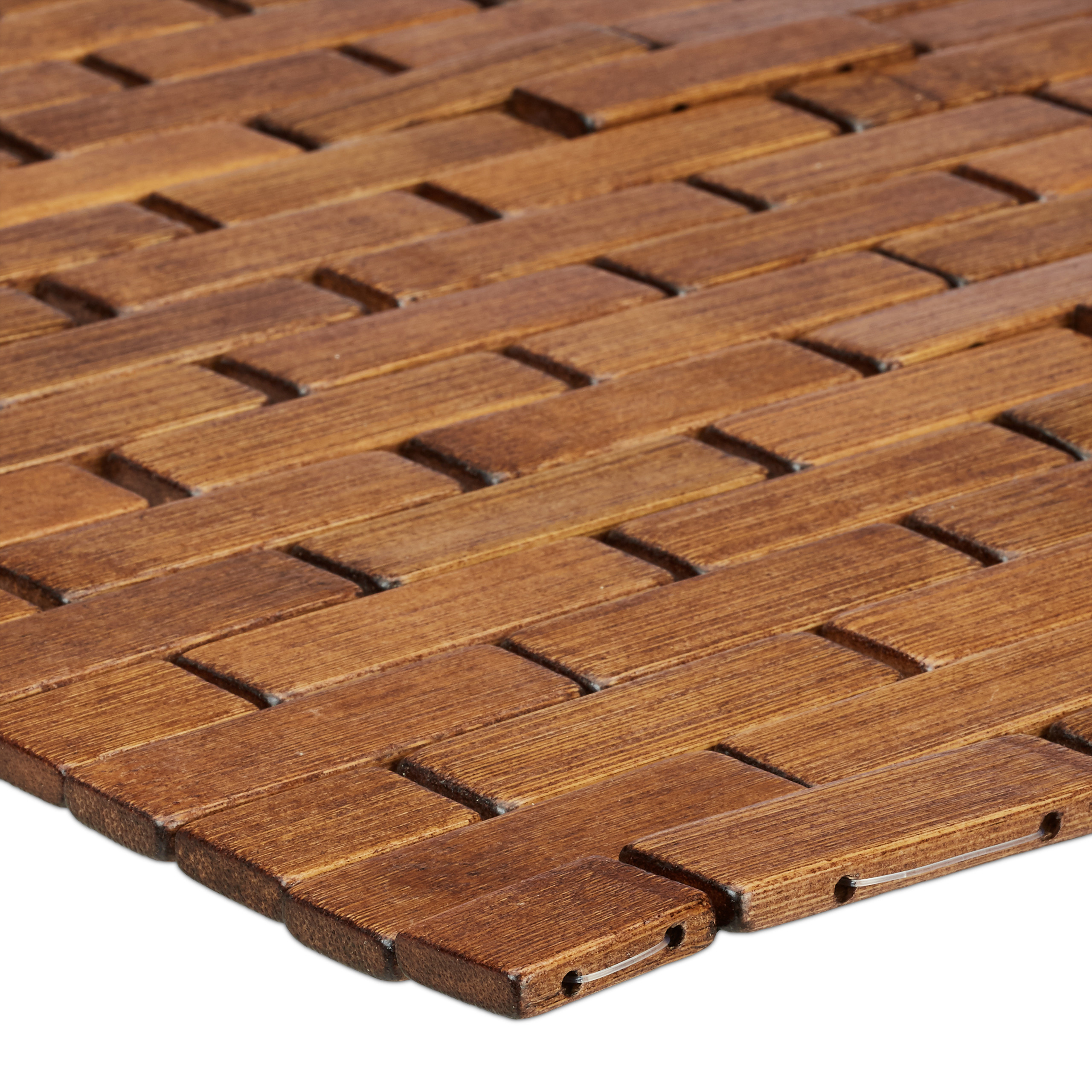 Bambusmatte 50x80 Saunamatte Bambusteppich Fußmatte Badematte