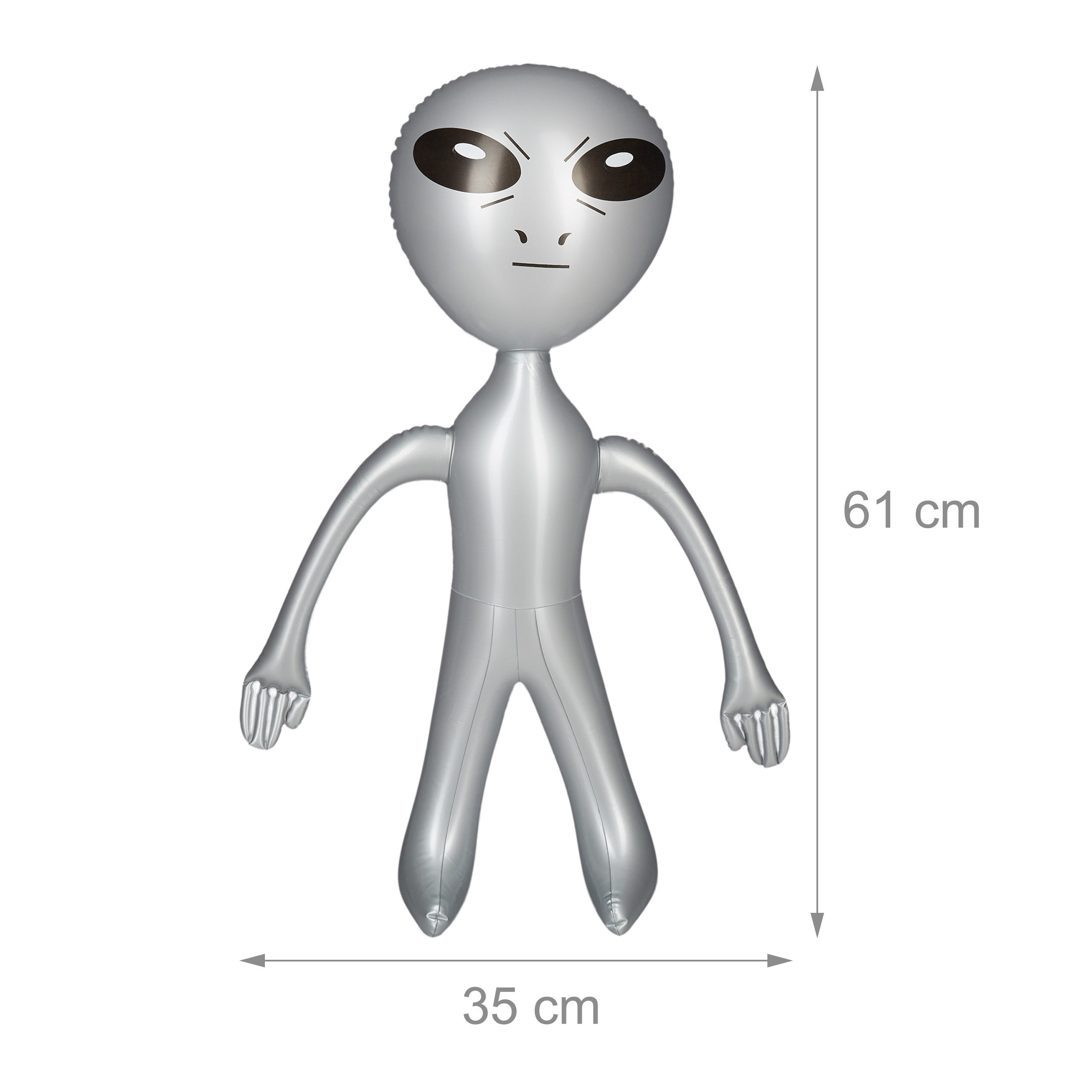 3 Stück Alien Aufblasbare - 85cm Halloween Partydekoration