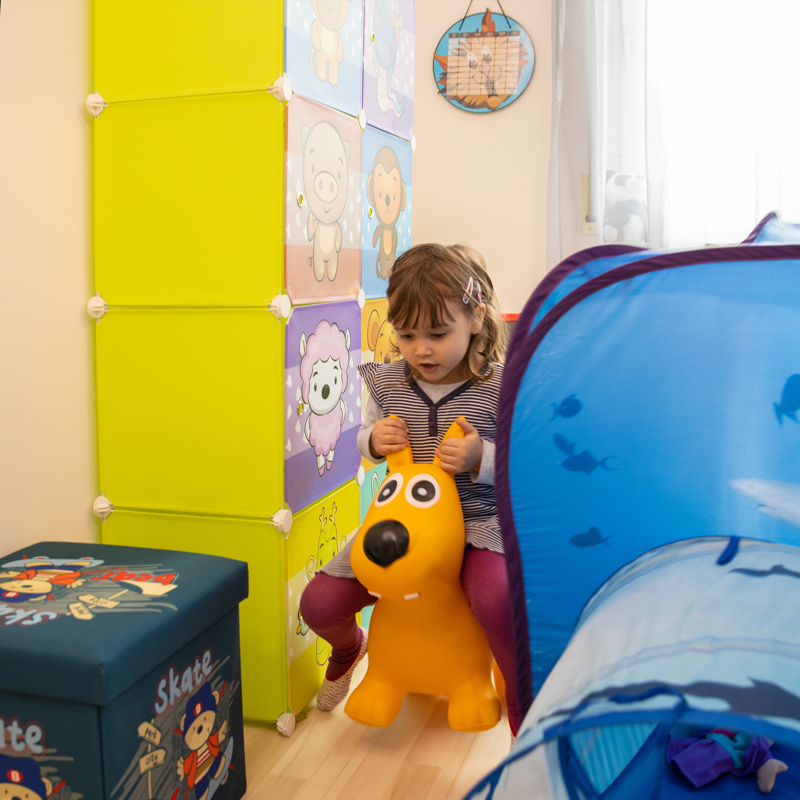 Hüpftier Hund, Hüpfhund für Kinder, bis 50 kg, Hopser, Hopstier