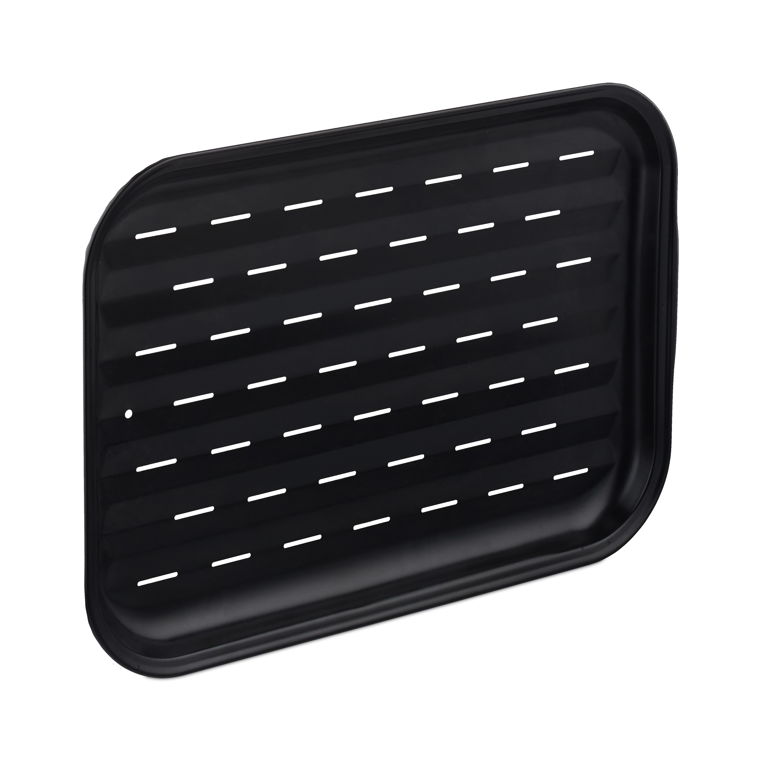 Grillschale schwarz Grillzubehör BBQ Schale Stahl Grillblech antihaftbeschichtet