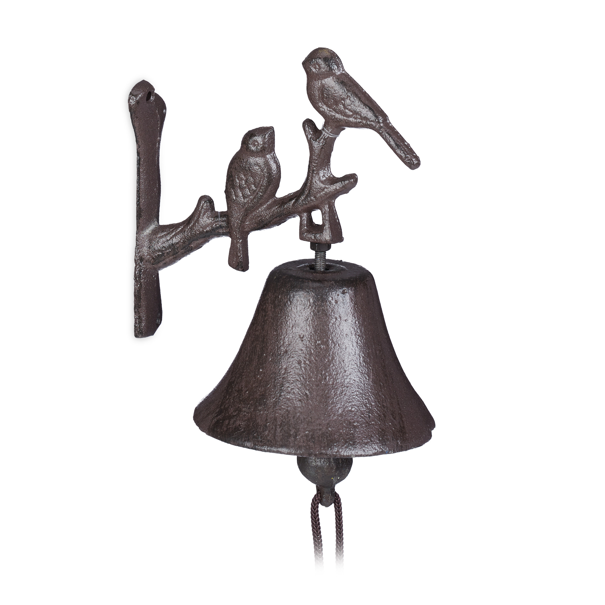 TÜRGLOCKE HAHN GARTEN GLOCKE LANDHAUSSTIL TÜRKLOPFER METALLGLOCKE