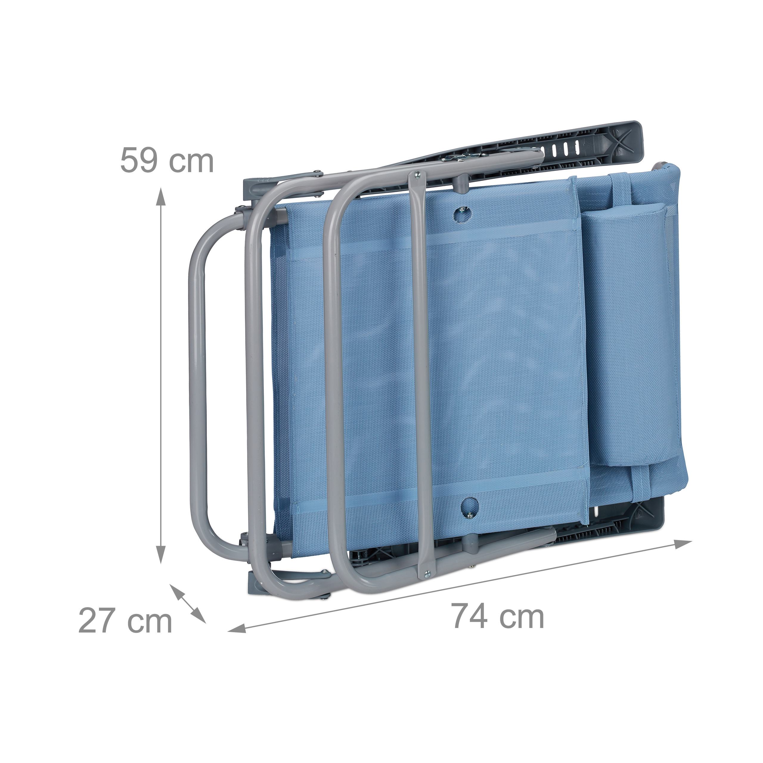 Liegestuhl klappbar Gartenliege Klappstuhl Nackenkissen Strandliege