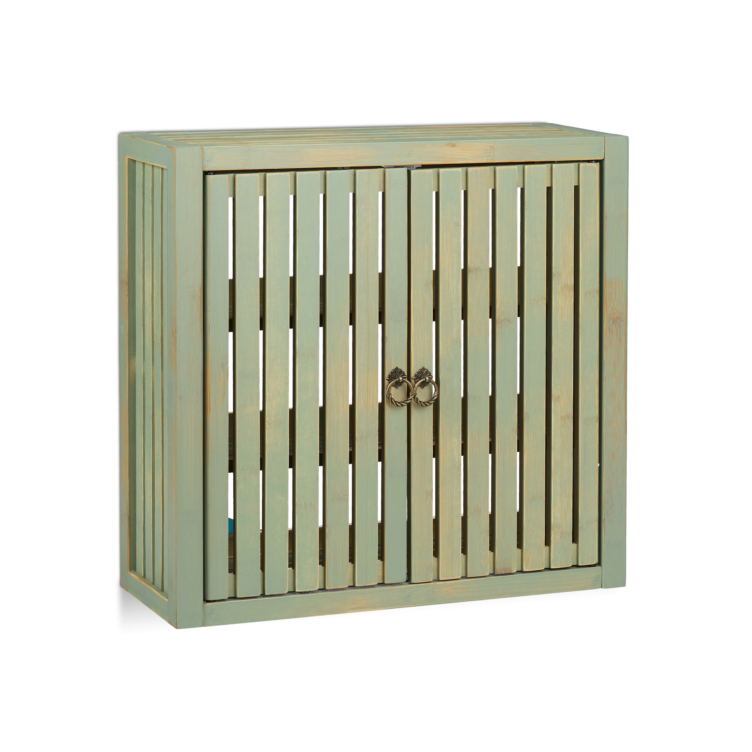 Hängeschrank Bambus Wandschrank Vintage Küchenschrank Badschrank