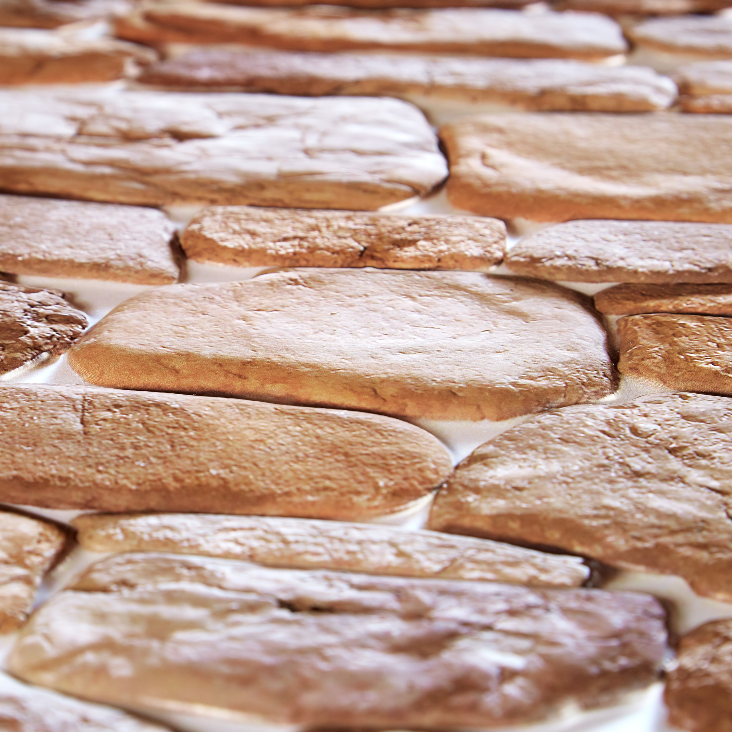 Wandpaneele selbstklebend Set Steinoptik 3D Paneele Wandaufkleber