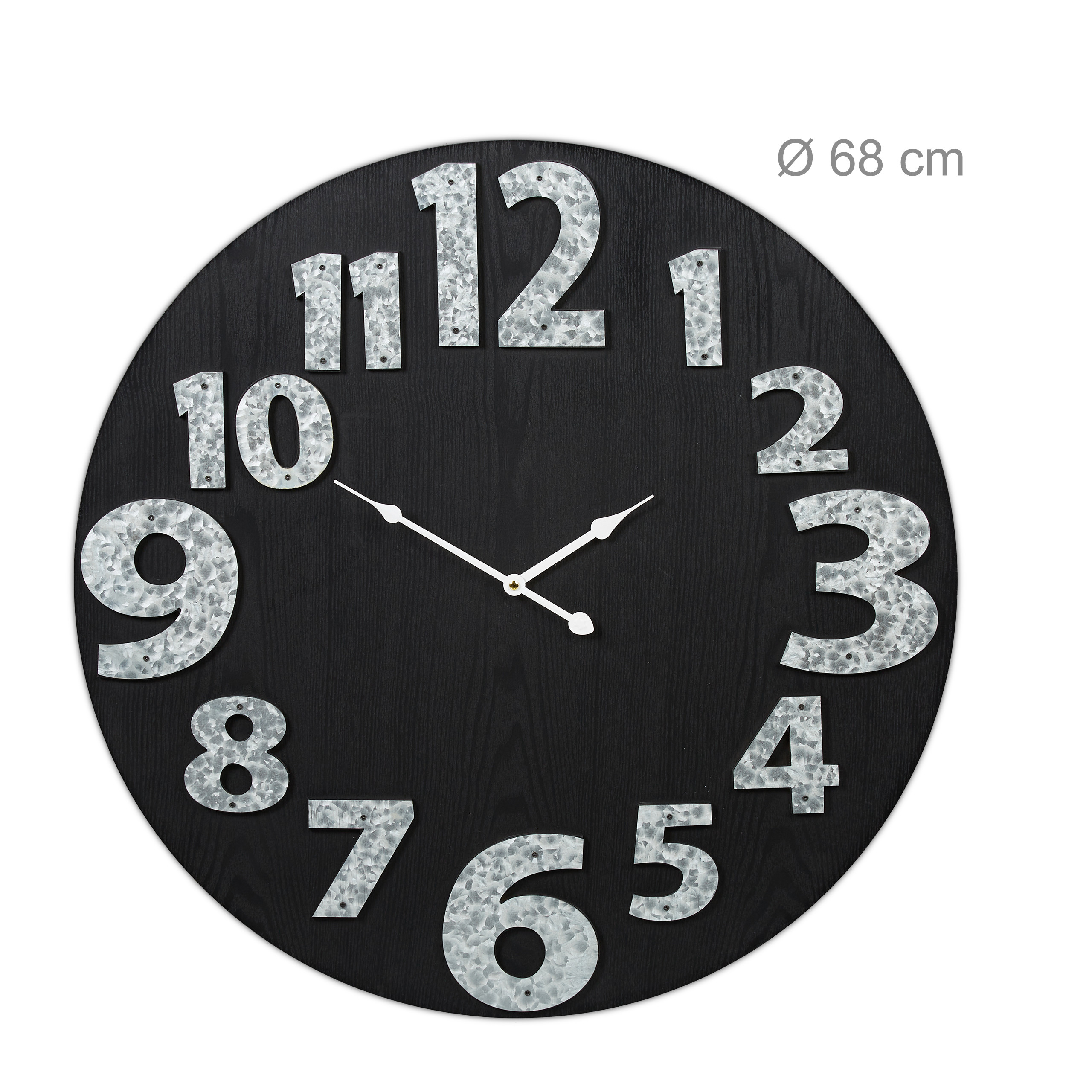 Wanduhr ohne Tickgeräusche, XXL Wohnzimmeruhr, Küchenwanduhr, Uhr