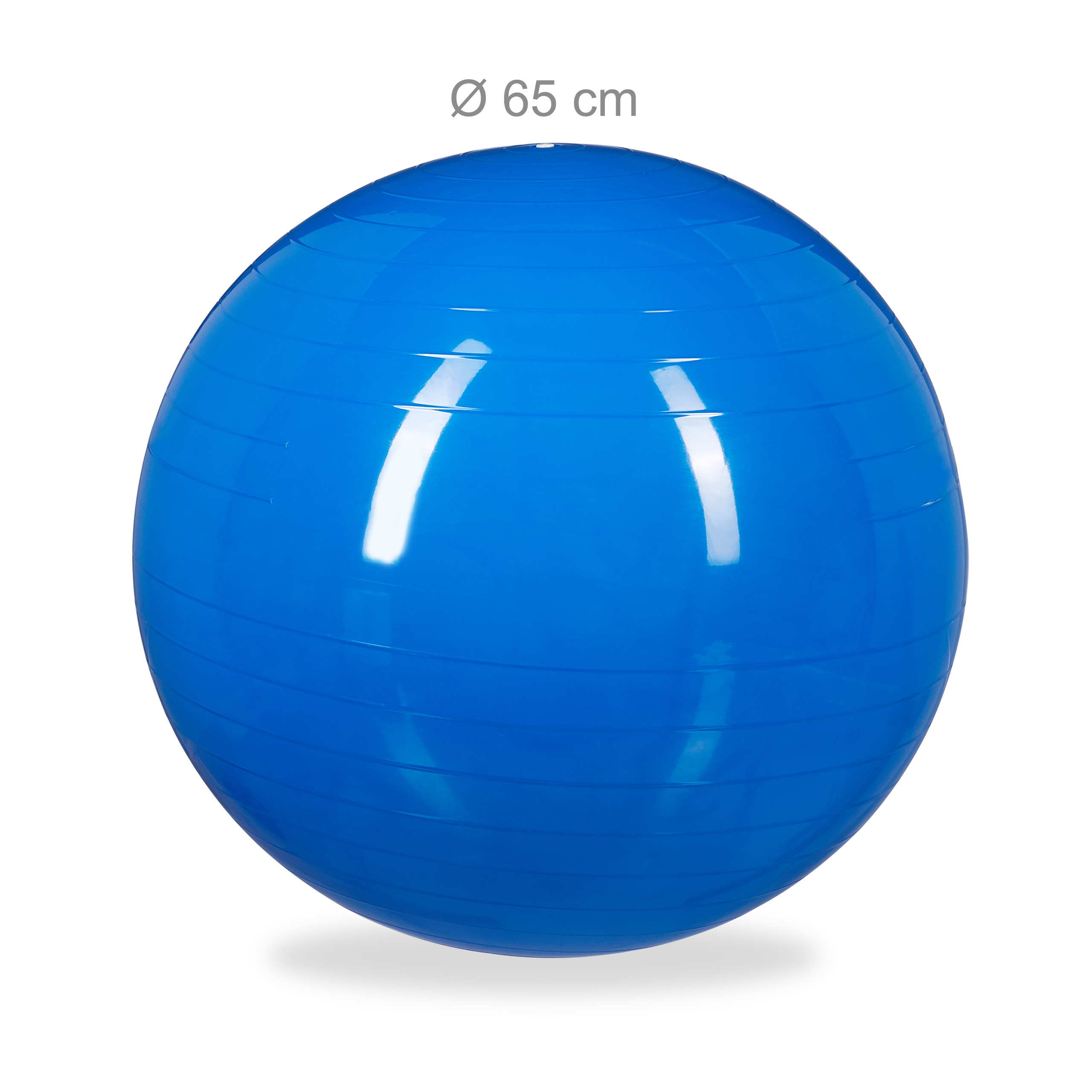 Gymnastikball mit Pumpe F/ür Schwangerschaft und Geburt 65cm Silber NBF Schwangerschafts