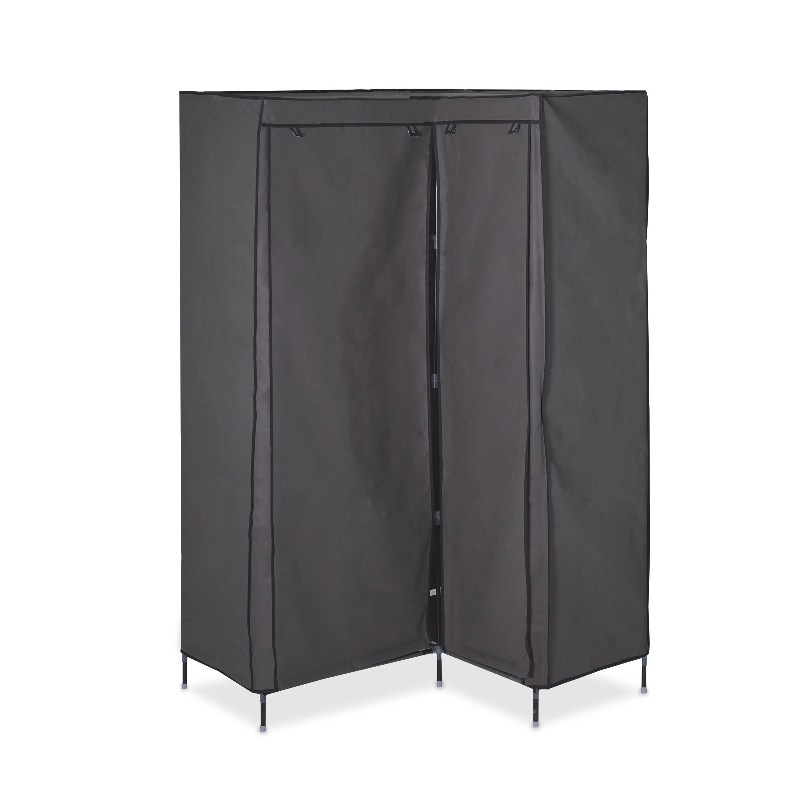 Eckkleiderschrank Stoff Schrank Faltkleiderschrank Kleiderschrank