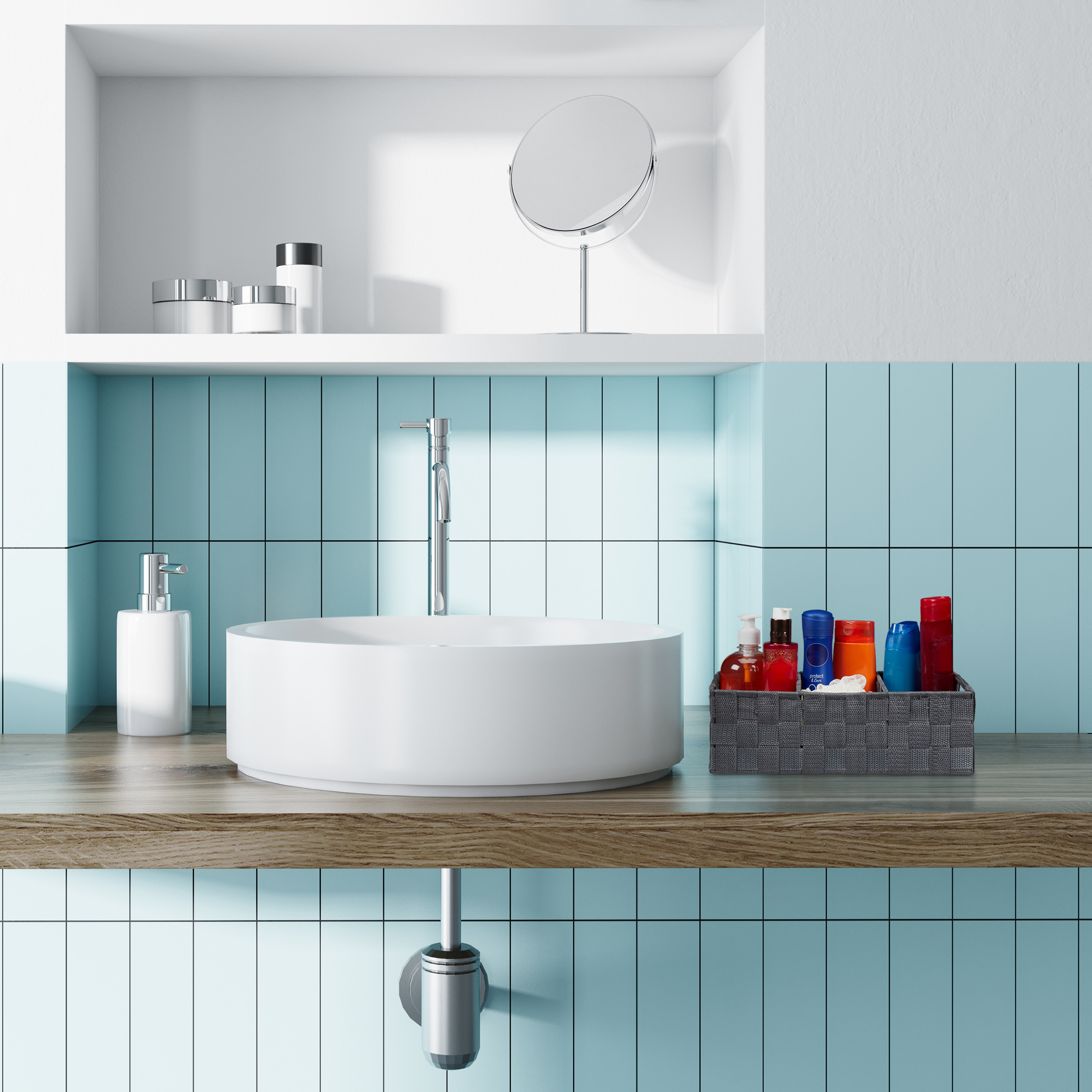 Aufbewahrungskorb Aufbewahrungsbox Bad Organizer Kosmetik Korb Körbchen