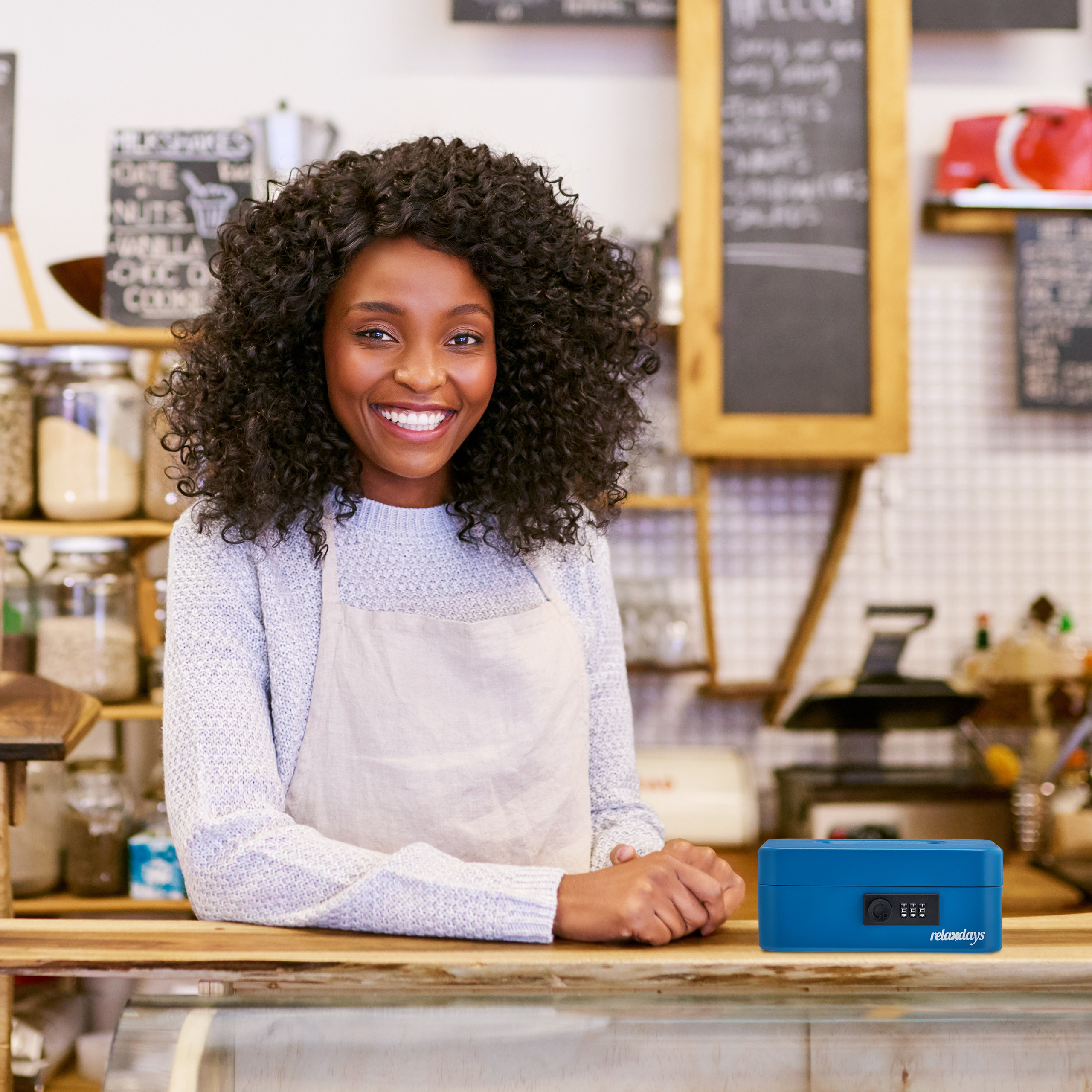 CAISSE MONNAIE RANGEMENT Argent Rangement Billet Coffre Caisse Boite