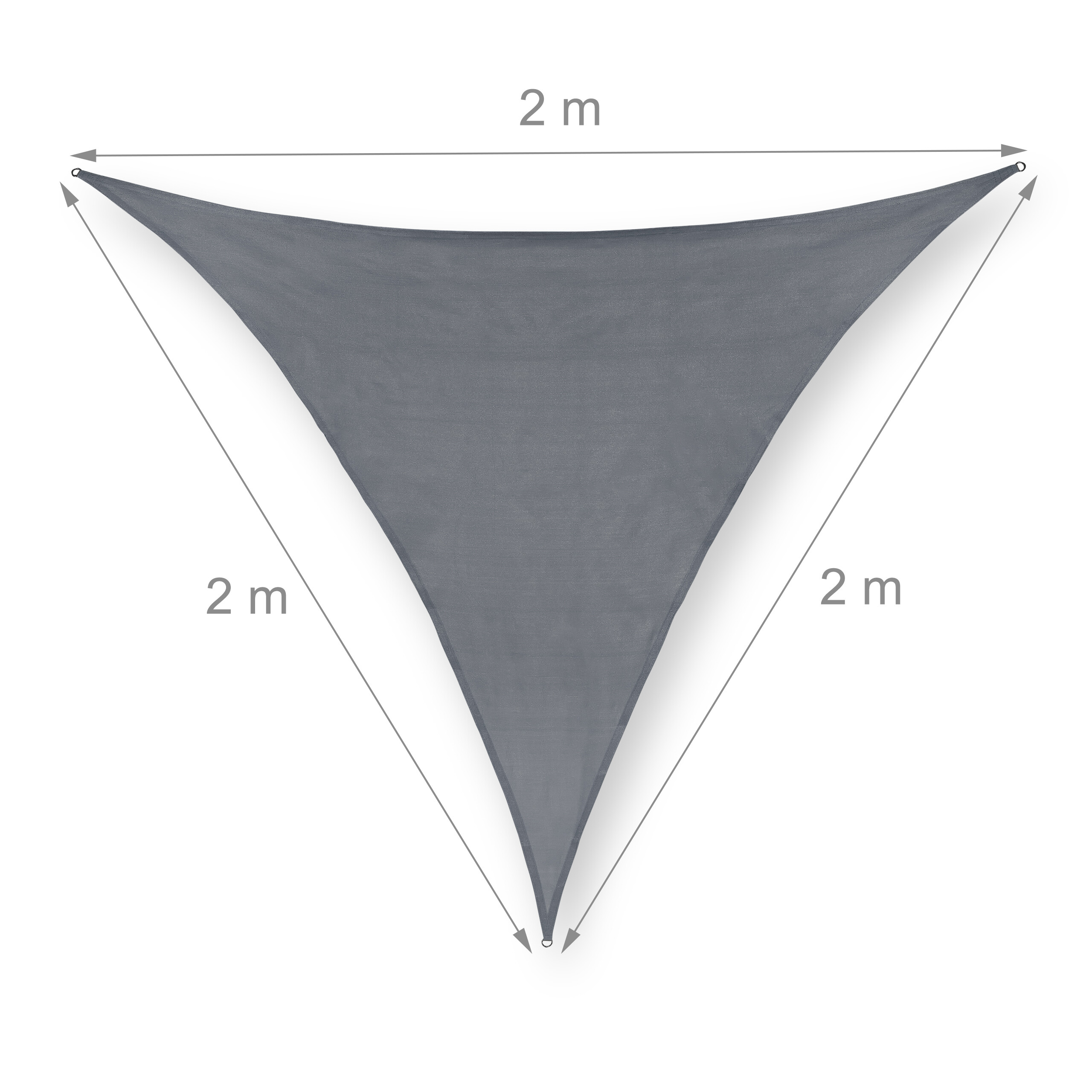 Toldo vela triangular Parasol HDPE Sombreo cóncavo Sombraje lona para jardín - Imagen 86 de 96