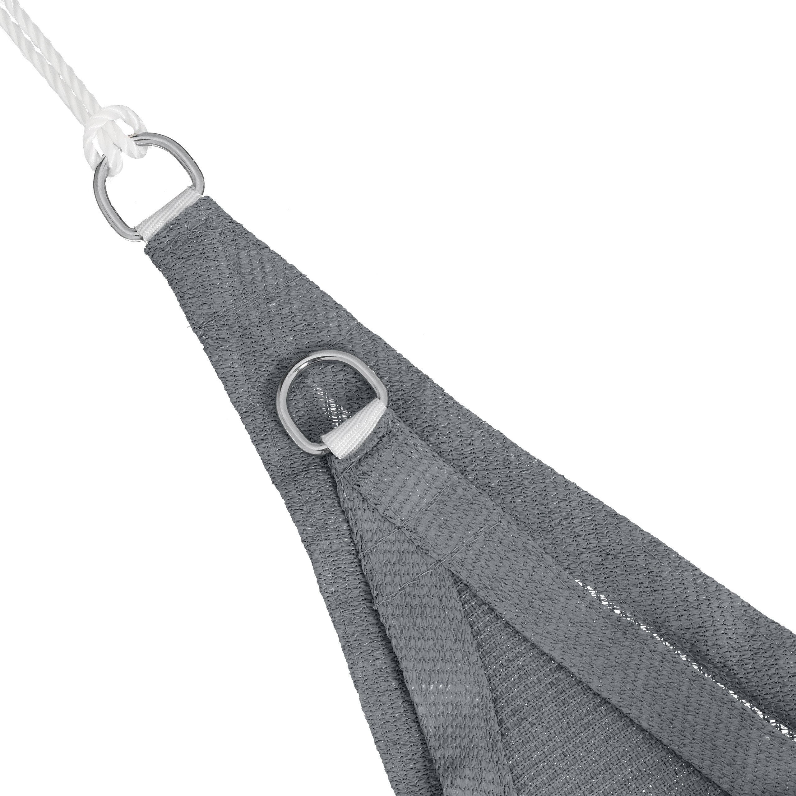 Toldo vela triangular Parasol HDPE Sombreo cóncavo Sombraje lona para jardín - Imagen 95 de 96
