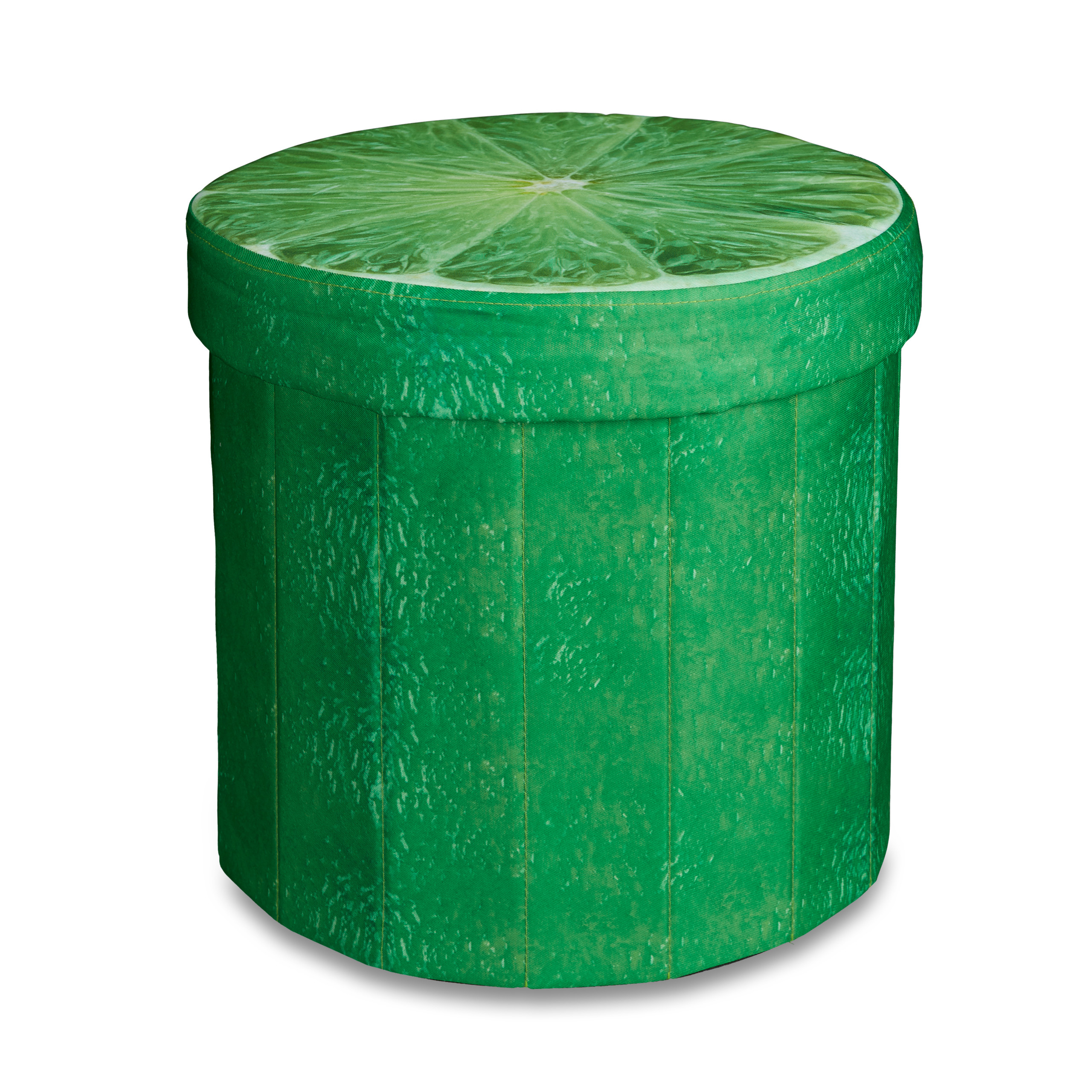 Sitzhocker mit Stauraum Stuhl rund Früchte Aufbewahrungsbox Hocker