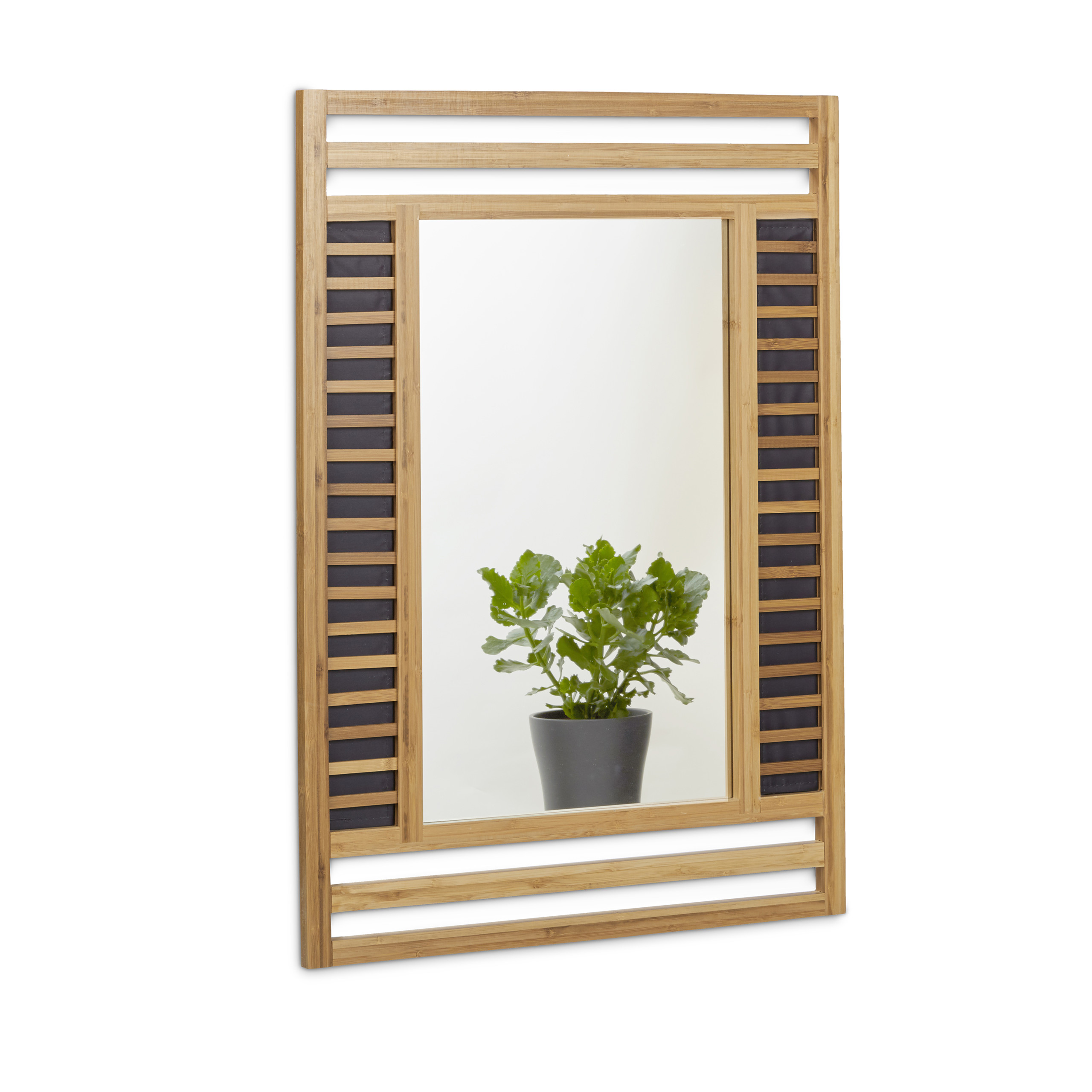 Espejo pared bambú, Espejo pasillo rectangular, Espejo baño madera | eBay