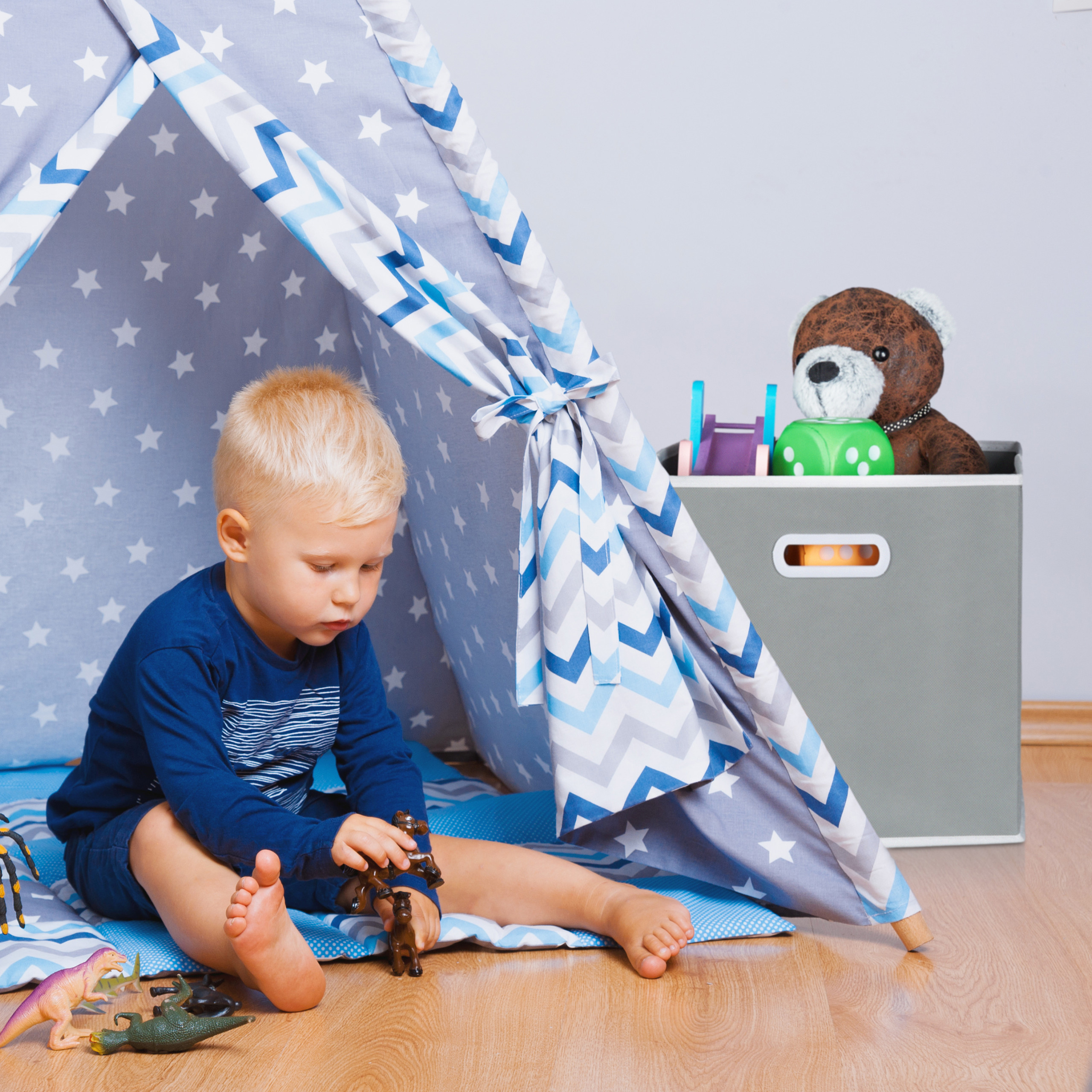 Aufbewahrungsbox faltbar Regalbox für Raumteiler mit Fingerloch