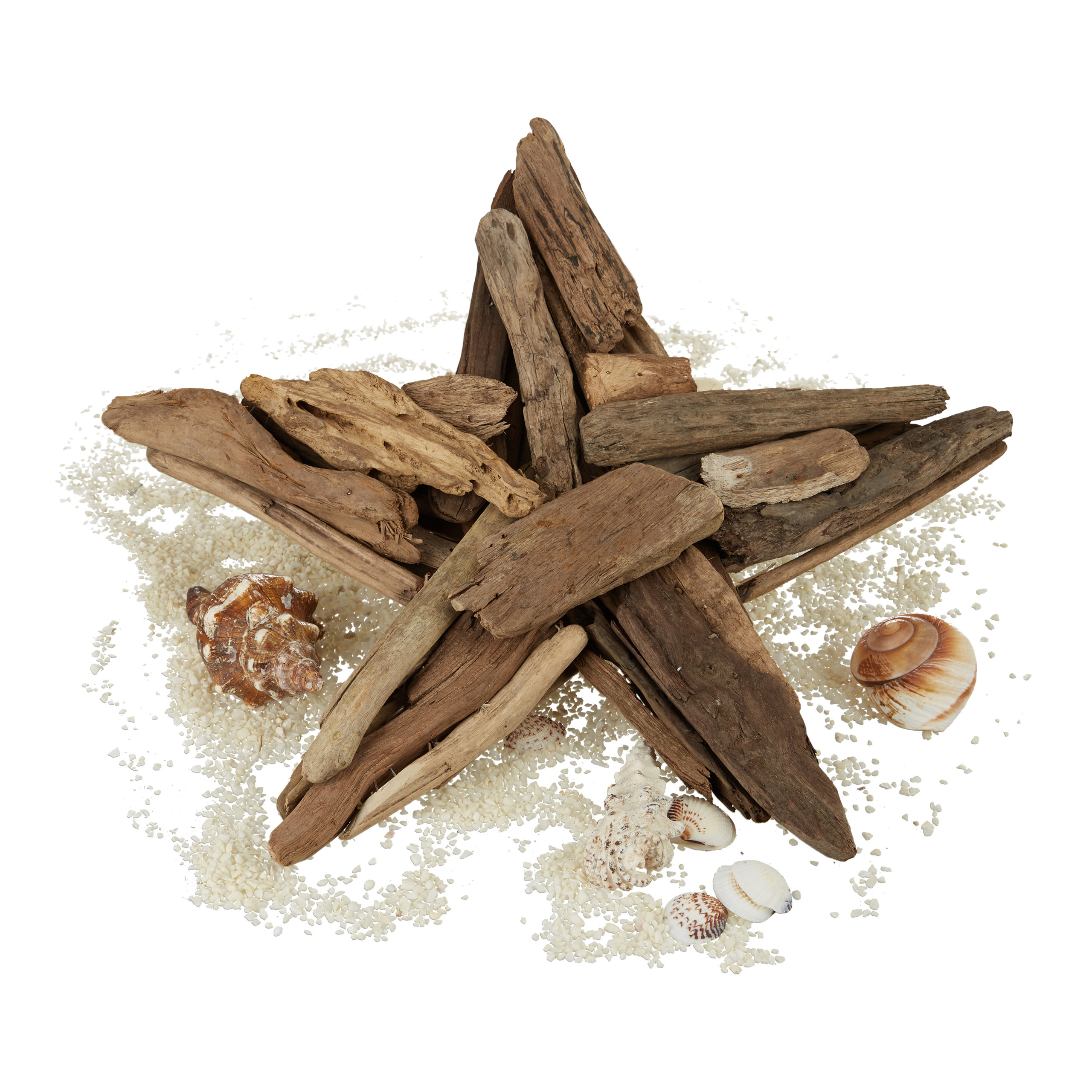 Estrella de madera, Decoración de mesa o pared, Estrella decorativa