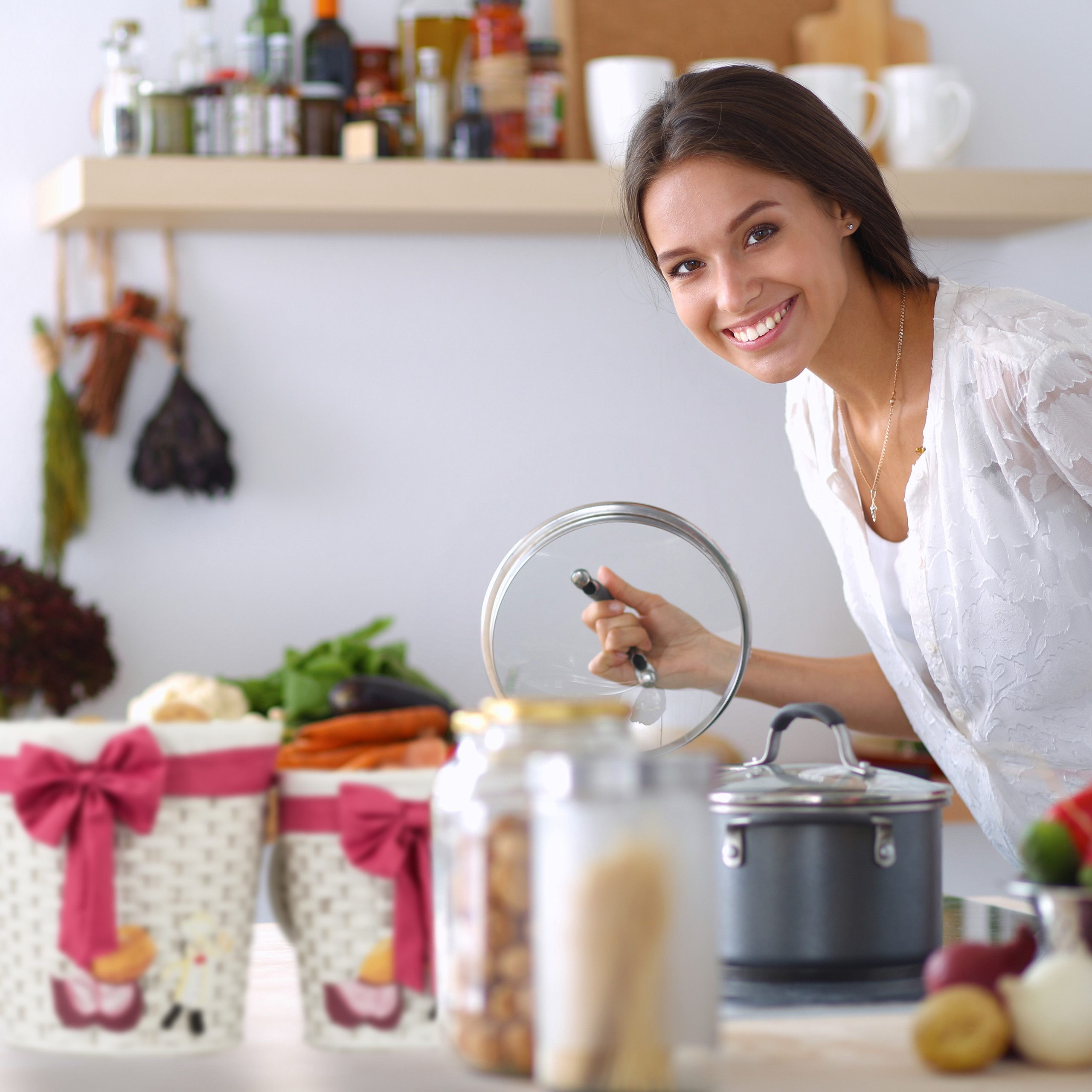 Aufbewahrungskorb 2er-Set Korb für Küche Brotkorb Dekokorb