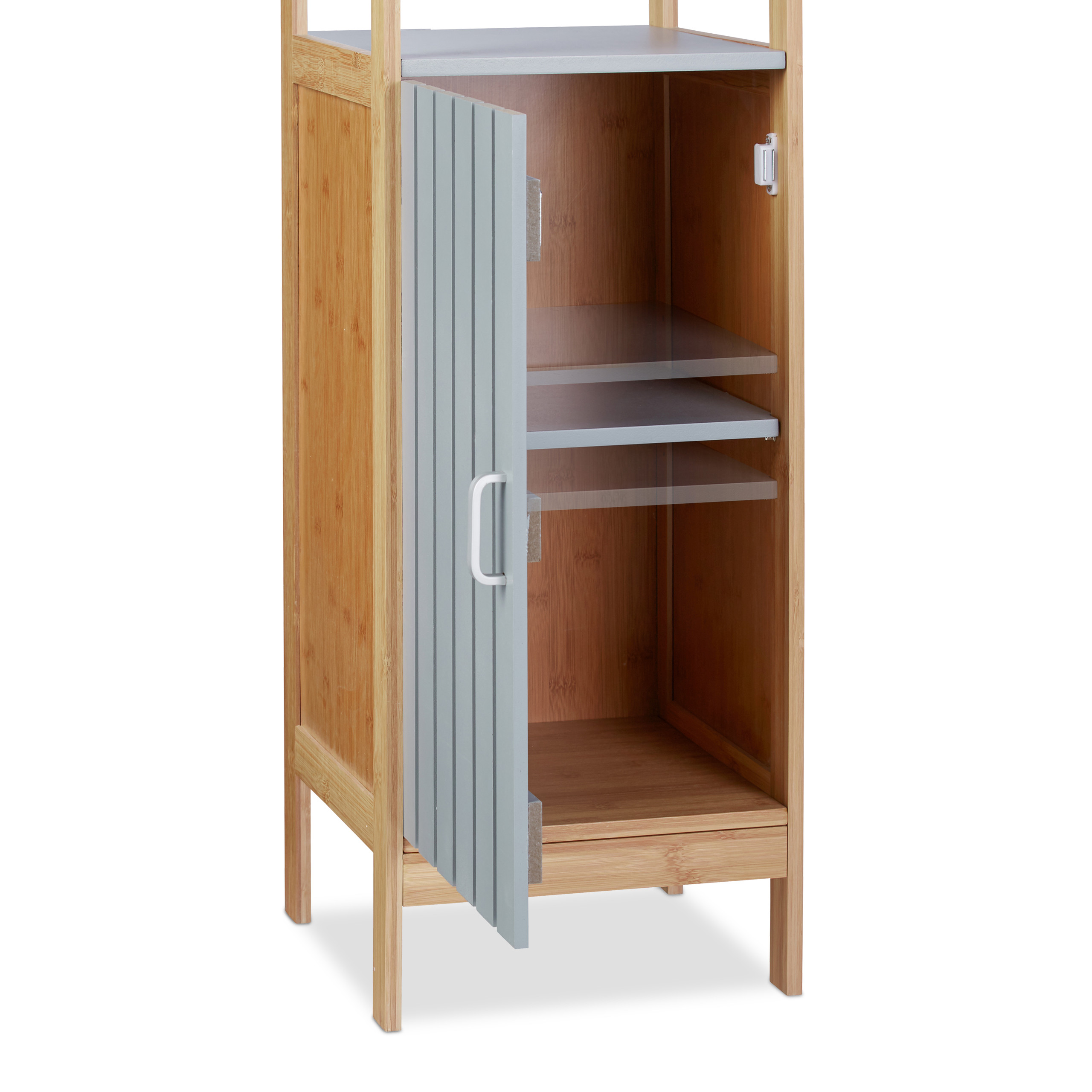 Badschrank hoch Standregal Badregal Badezimmerschrank Regal 5 Ablagen