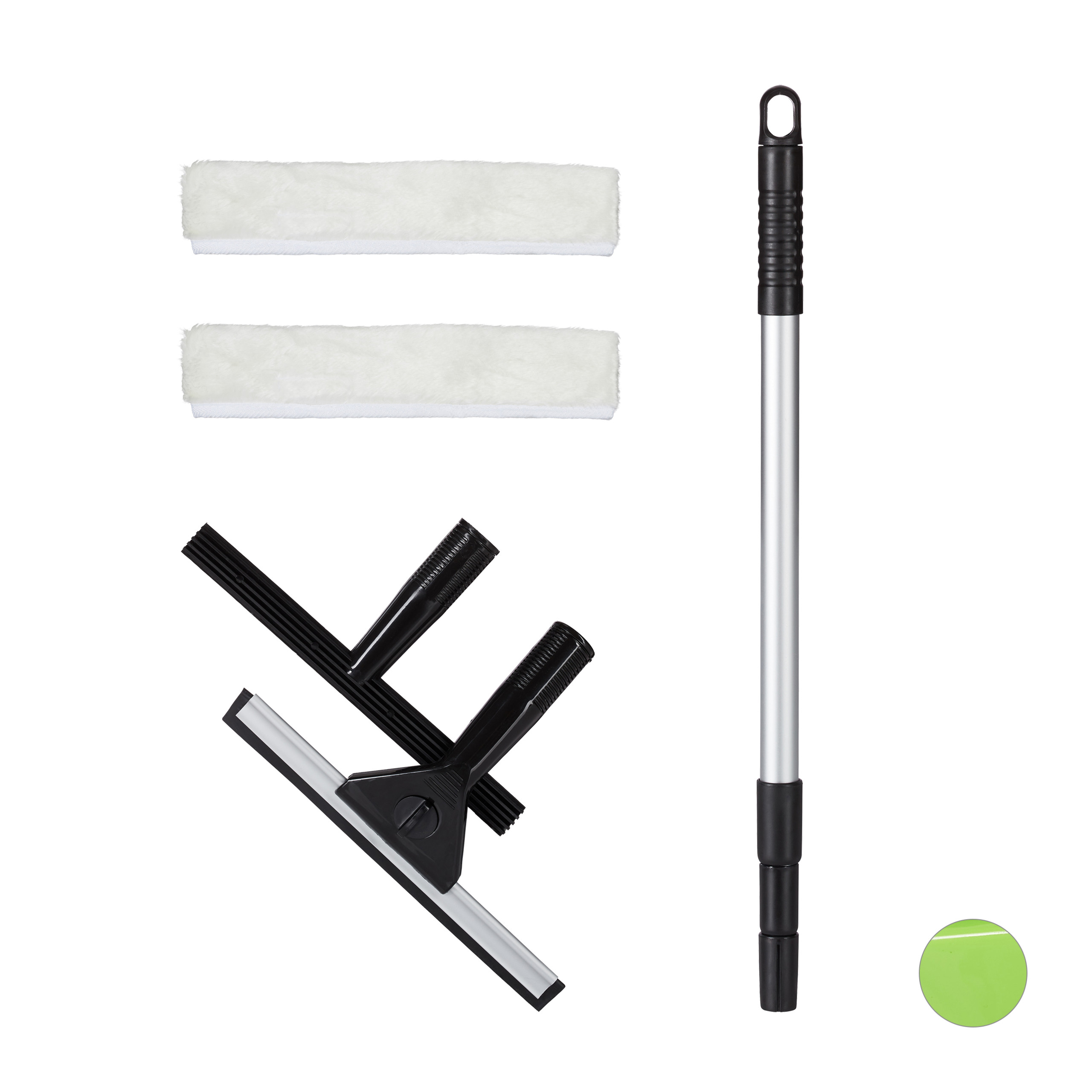 WINDOW CLEANING KIT Telescopic Rod 5 Pieces Window Puller Window