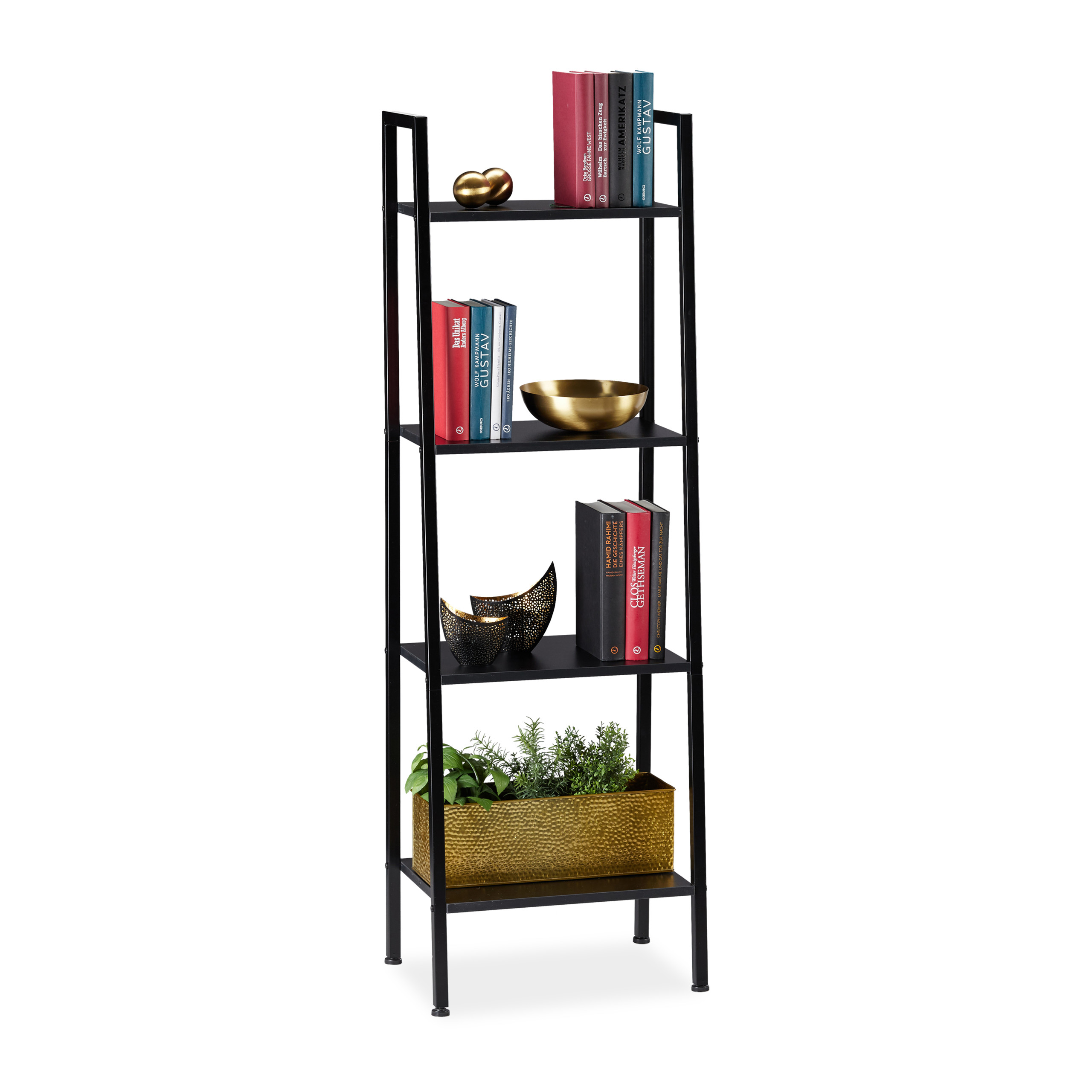 Standregal Bücherregal Küche Leiterregal 4 Ablagen Pflanzenregal Bad Stufenregal Explosieve lage prijs kopen