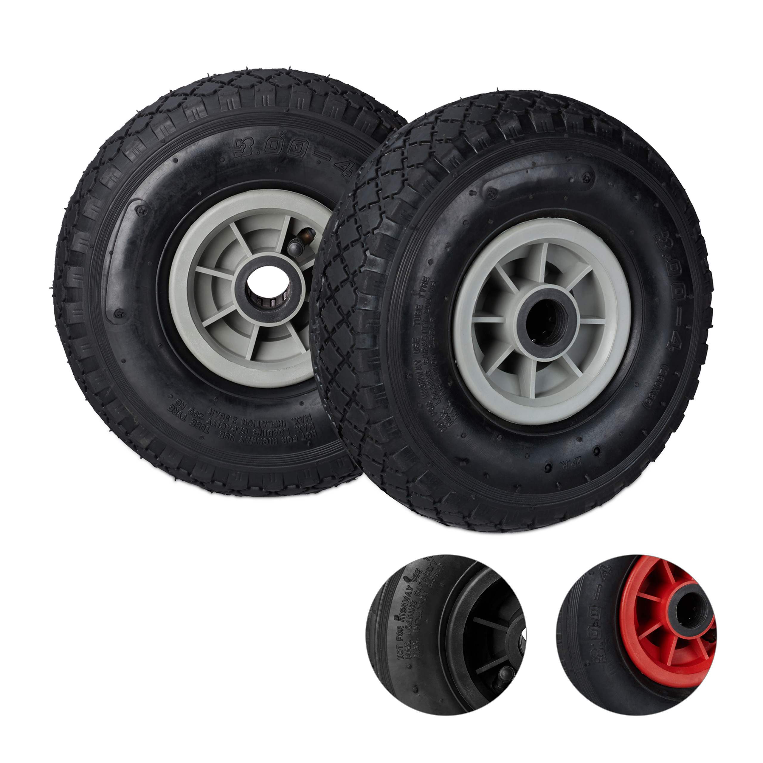 SACK TRUCK WHEEL 3.004 Rubber Tyres Air Wheel Replacement Wheel Sack