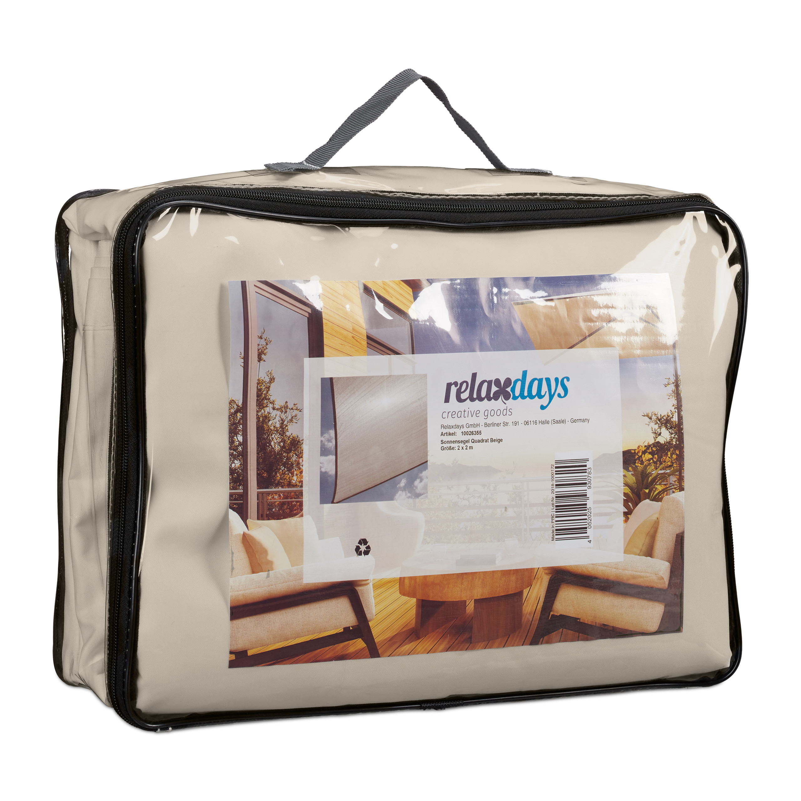 Sonnensegel Terrassenüberdachung Stoff Balkonsegel Segeltuch quadrat UV