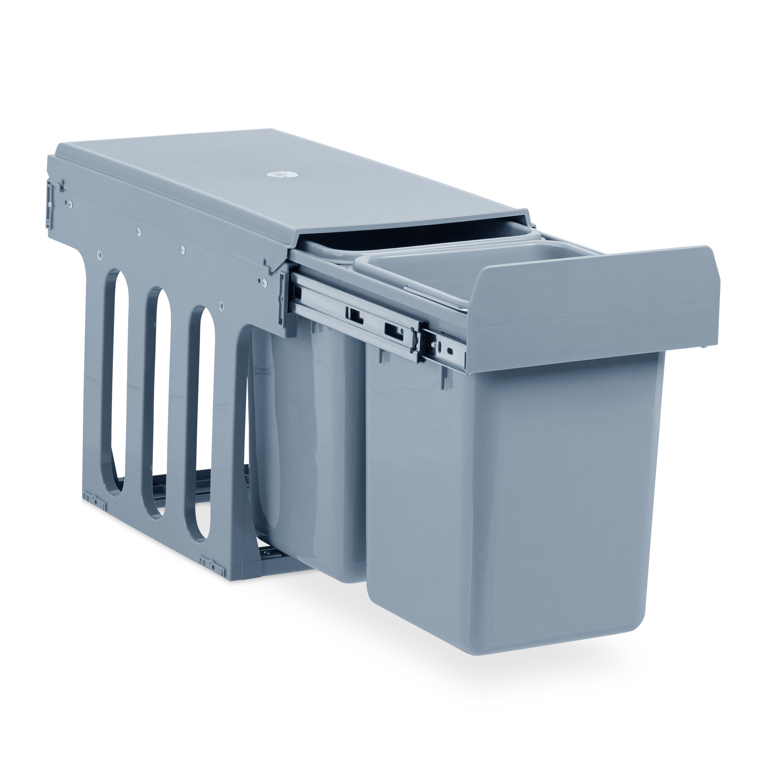 Einbaumülleimer Küche, Müllsystem, Duo Abfallsystem, Müllauszug