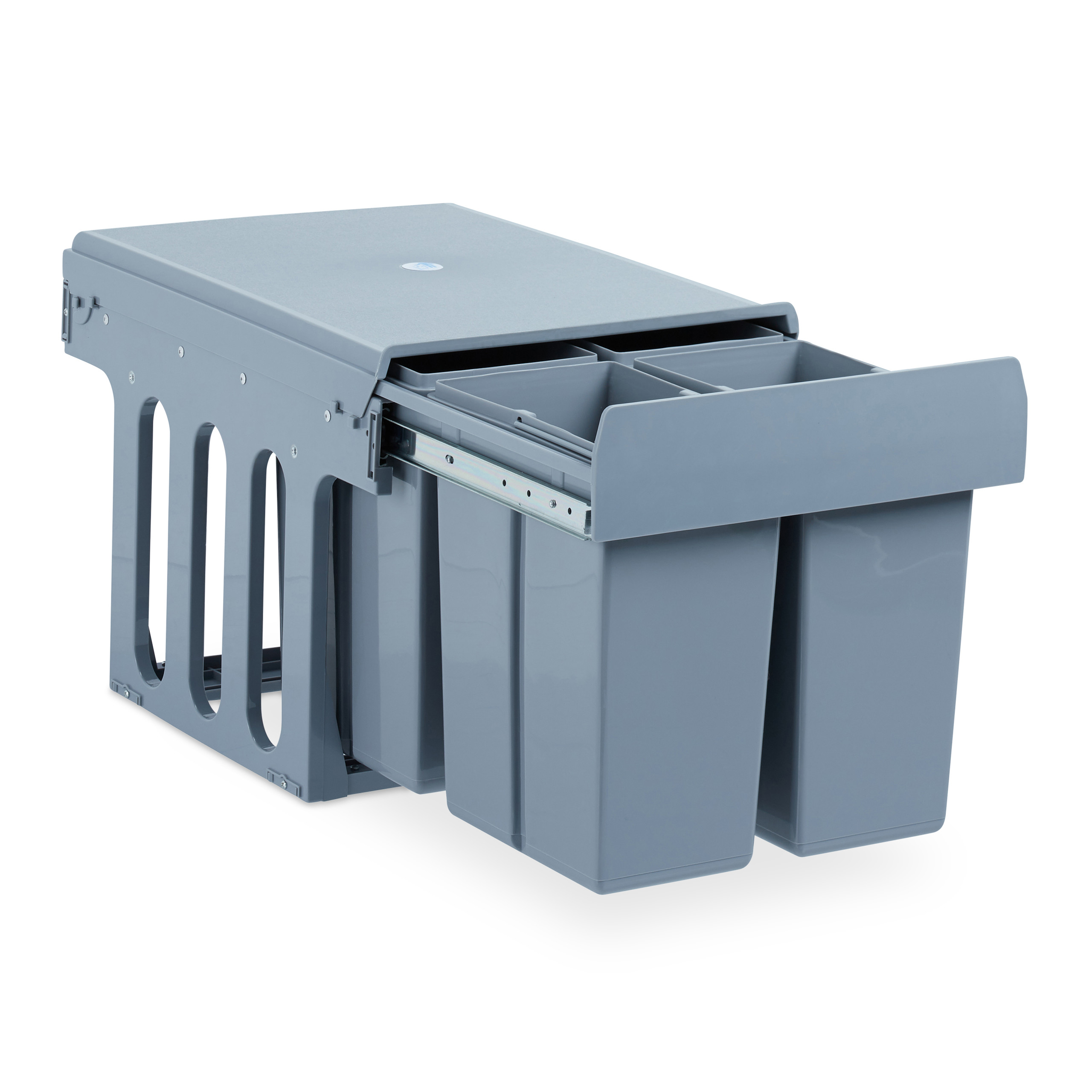 Einbaumülleimer Küche, Müllauszug 4-fach Küchenmülleimer Müllsystem